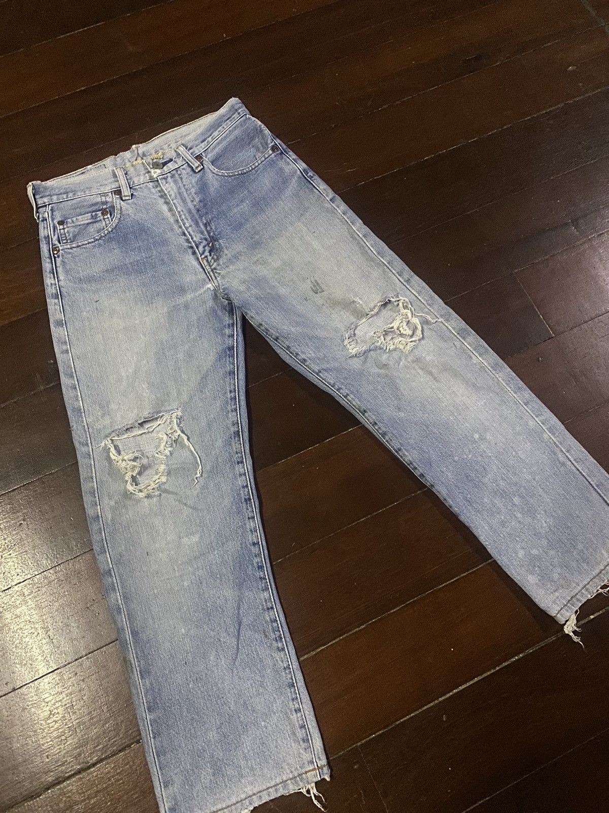 Levi's Vintage 90s levis BIG E LVC distressed selvedge denim Size 30" / US 8 / IT 44 - 6 Thumbnail