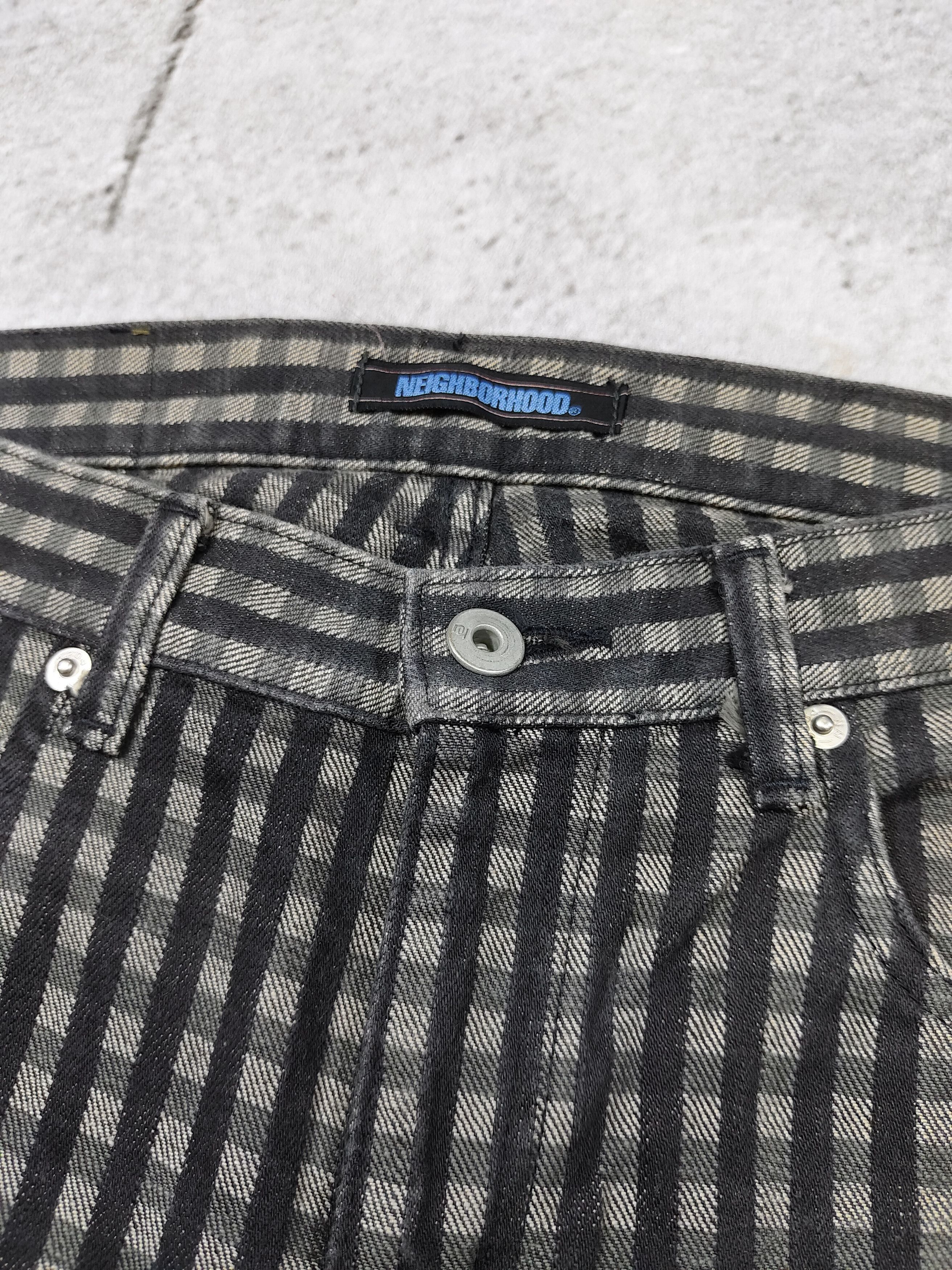Neighborhood 2000s Neighborhood- Grunge Punk Rock Monochrome Plaid Jeans Size US 30 / EU 46 - 8 Thumbnail