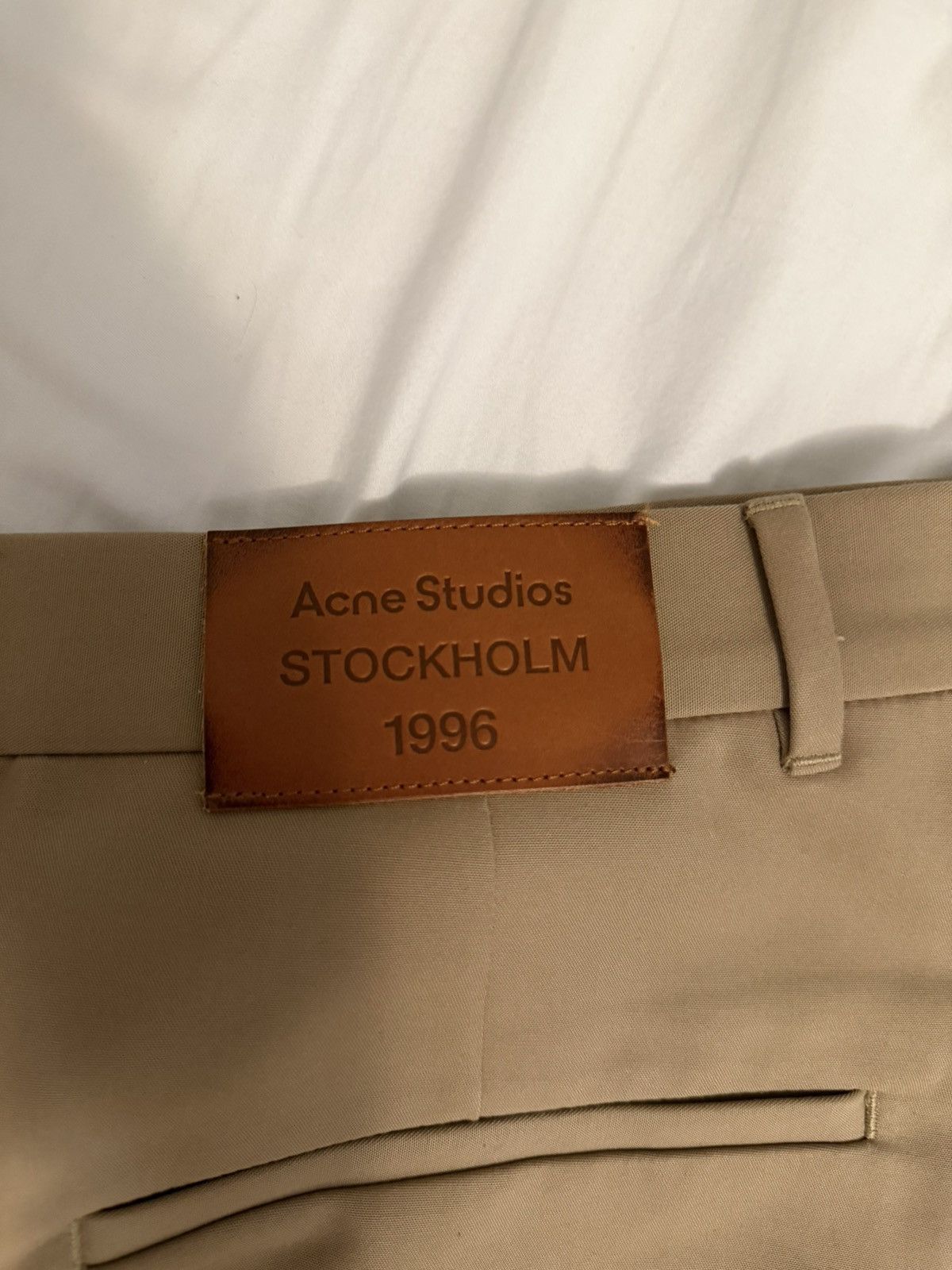 Acne Studios Acne Studios Organic Cotton Twill Beige Trousers Size US 34 / EU 50 - 5 Thumbnail