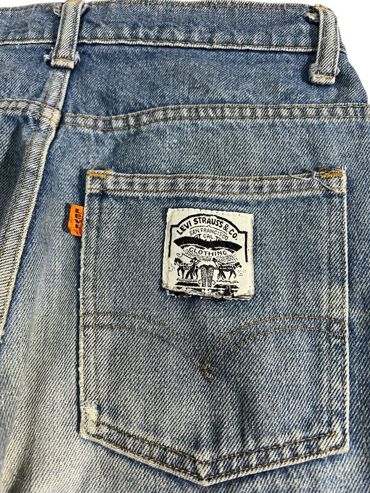 Levi's Vintage 70’s Levi’s Orange Tab Mud Wash Jean Size US 28 / EU 44 - 16 Thumbnail