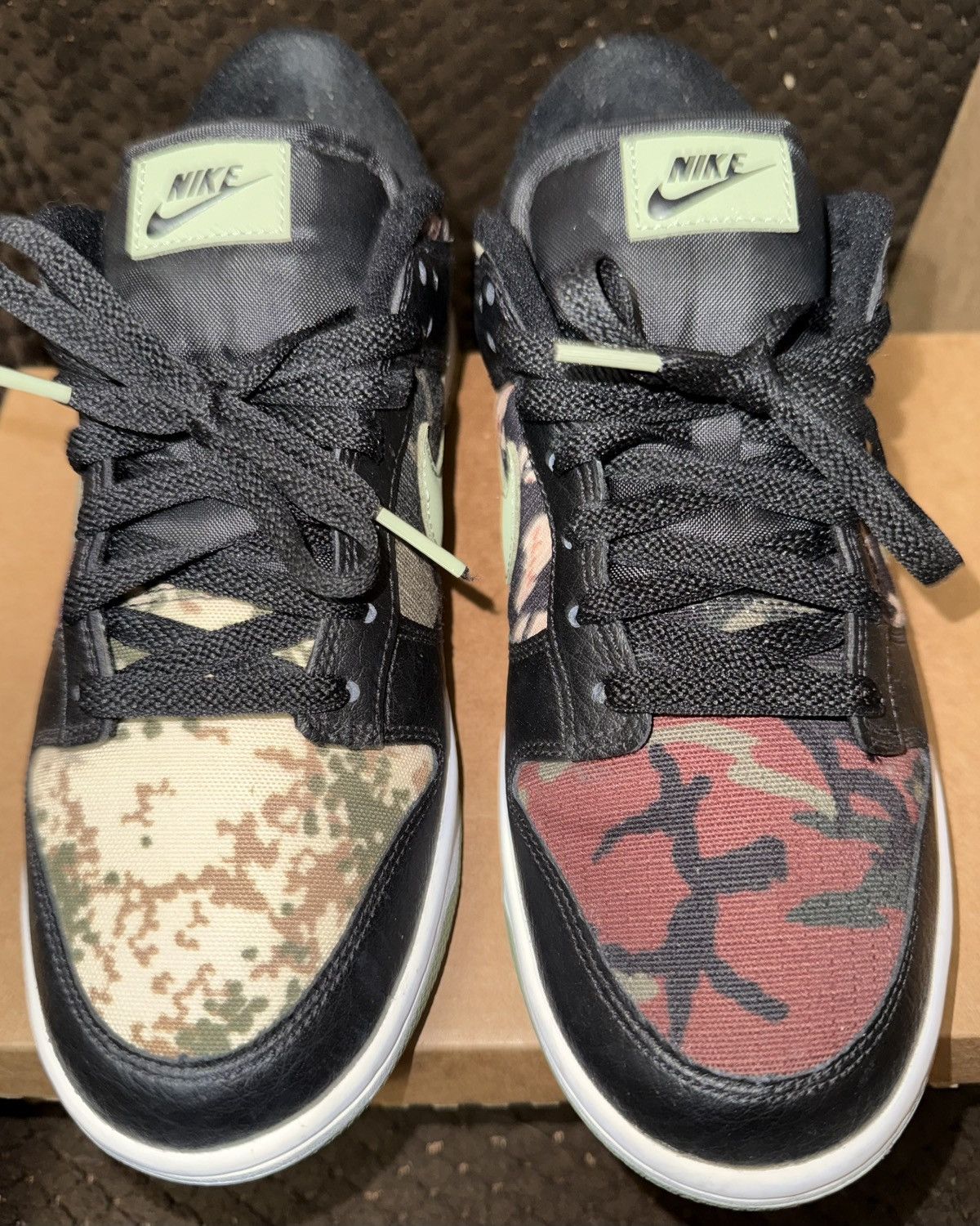 Nike Nike Dunk Low SE Black Multi Camo “Crazy Camo” sz9m VNDS!! Size US 9 / EU 42 - 3 Thumbnail