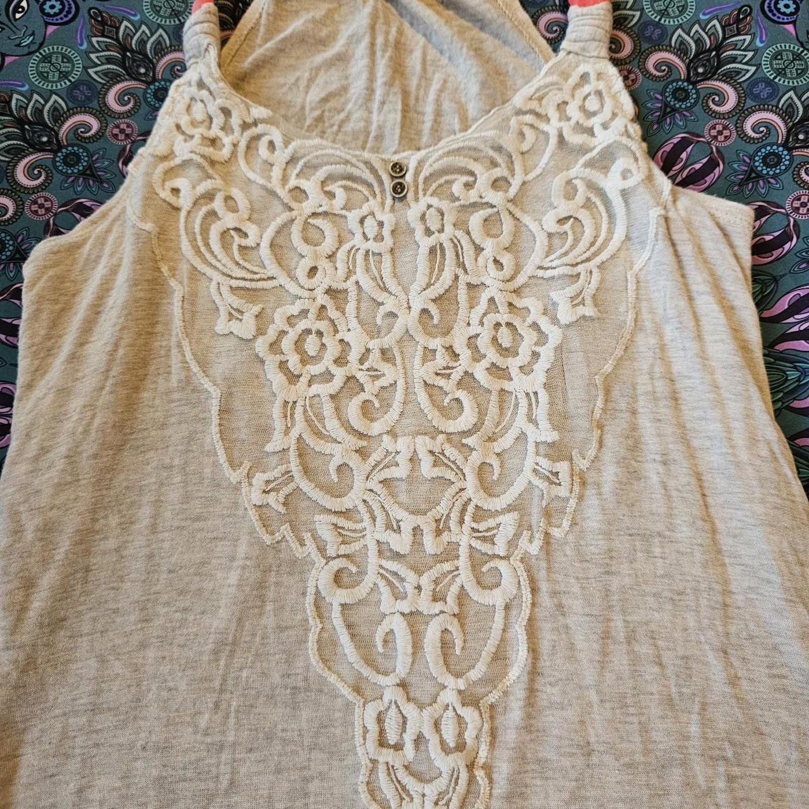 Designer Maurices Women's Cream Tank Top Size XS / US 0-2 / IT 36-38 - 2 Thumbnail