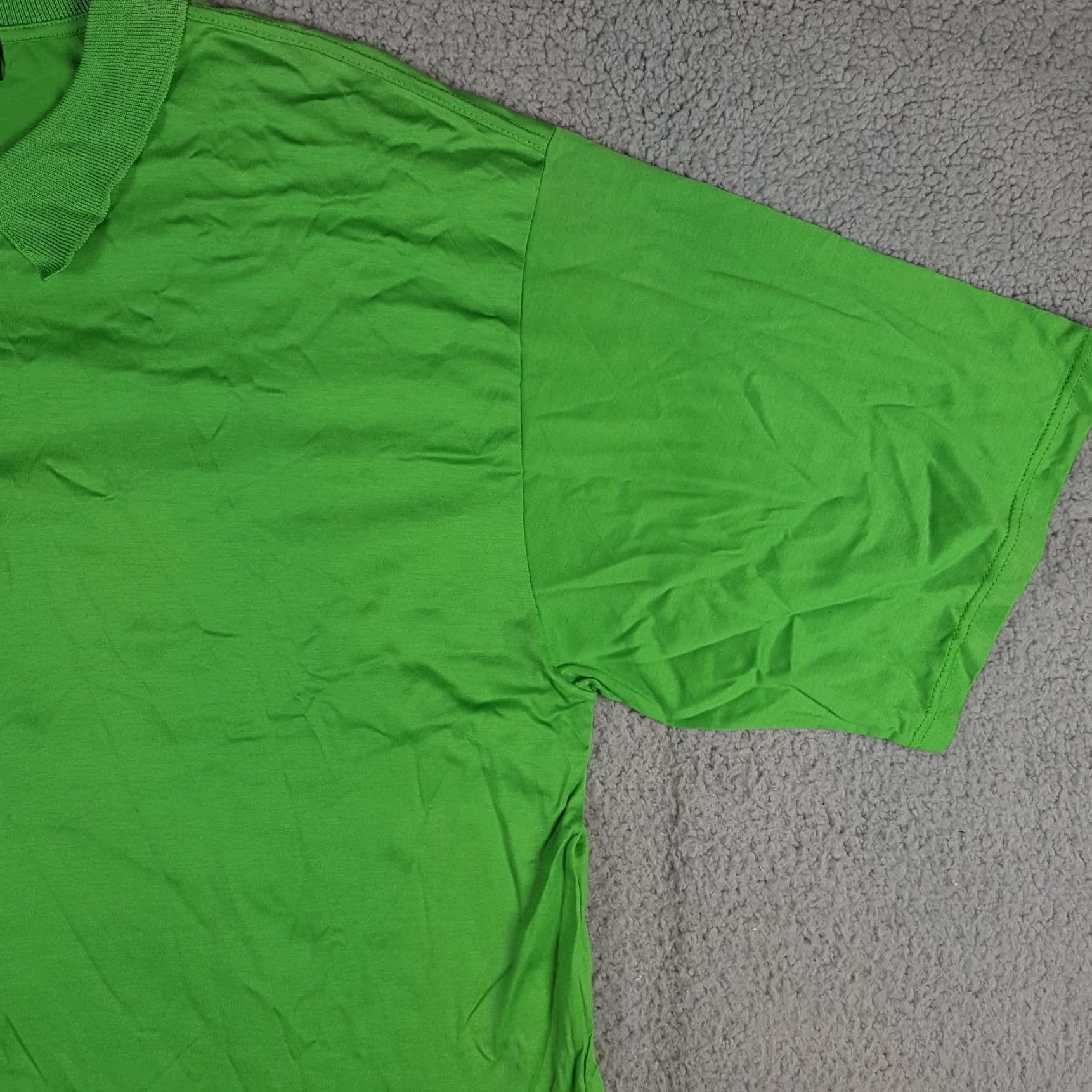 Vintage VINTAGE Raffi Polo Shirt Men's XL Green 90s Preppy Golf Collar Short Sleeve Cotton Button Shirt Size US XL / EU 56 / 4 - 4 Thumbnail