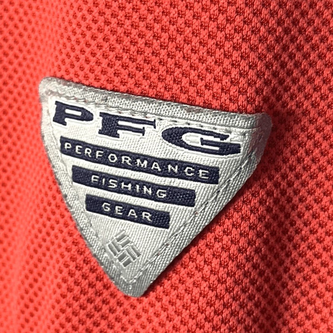 Vintage Columbia PFG Coral Polo Shirt Mens XL Orange 1X Omni Shade Vented Fishing Shirt Size US XL / EU 56 / 4 - 4 Thumbnail