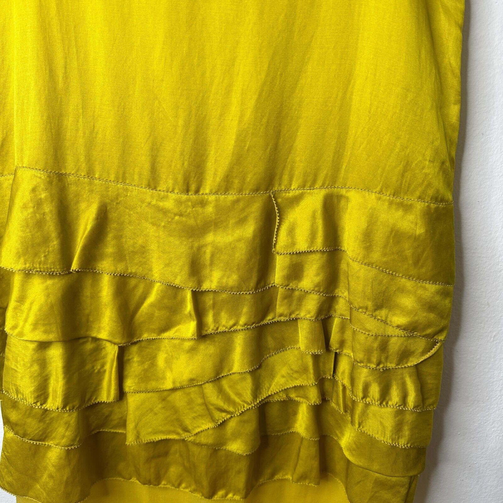 3.1 Phillip Lim 3.1 Phillip Lim Chartreus Yellow Silk Blend Tank Dress Mini Size XS / US 0-2 / IT 36-38 - 9 Thumbnail