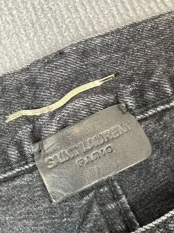 Yves Saint Laurent YSL Black Denim Women's Jeans Size M . Size 27" / US 4 / IT 40 - 4 Thumbnail