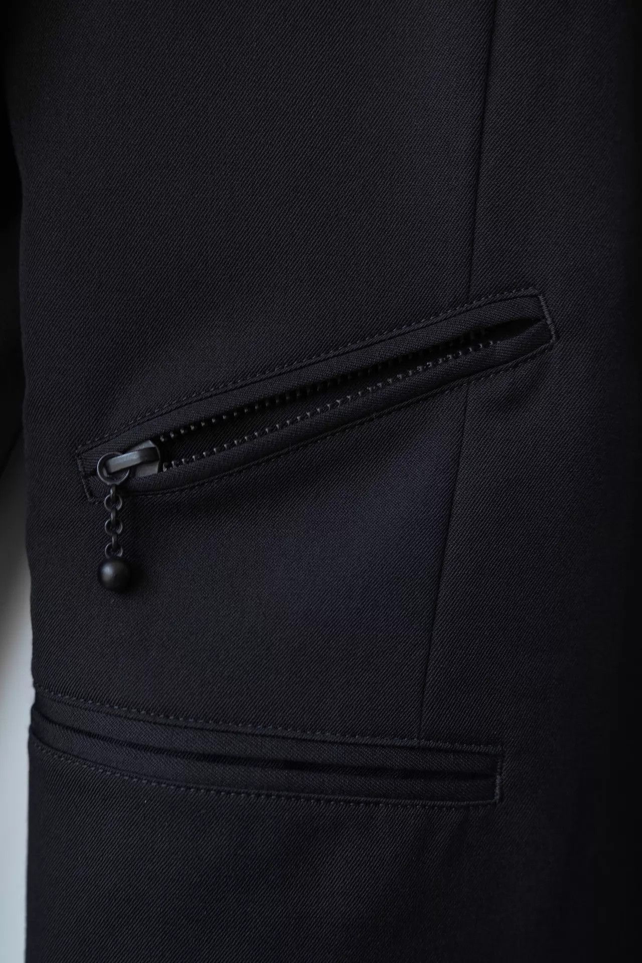 Yohji Yamamoto Yohji Yamamoto 23AW Men's Black Minimalist Structured Blazer Size US M / EU 48-50 / 2 - 6 Thumbnail