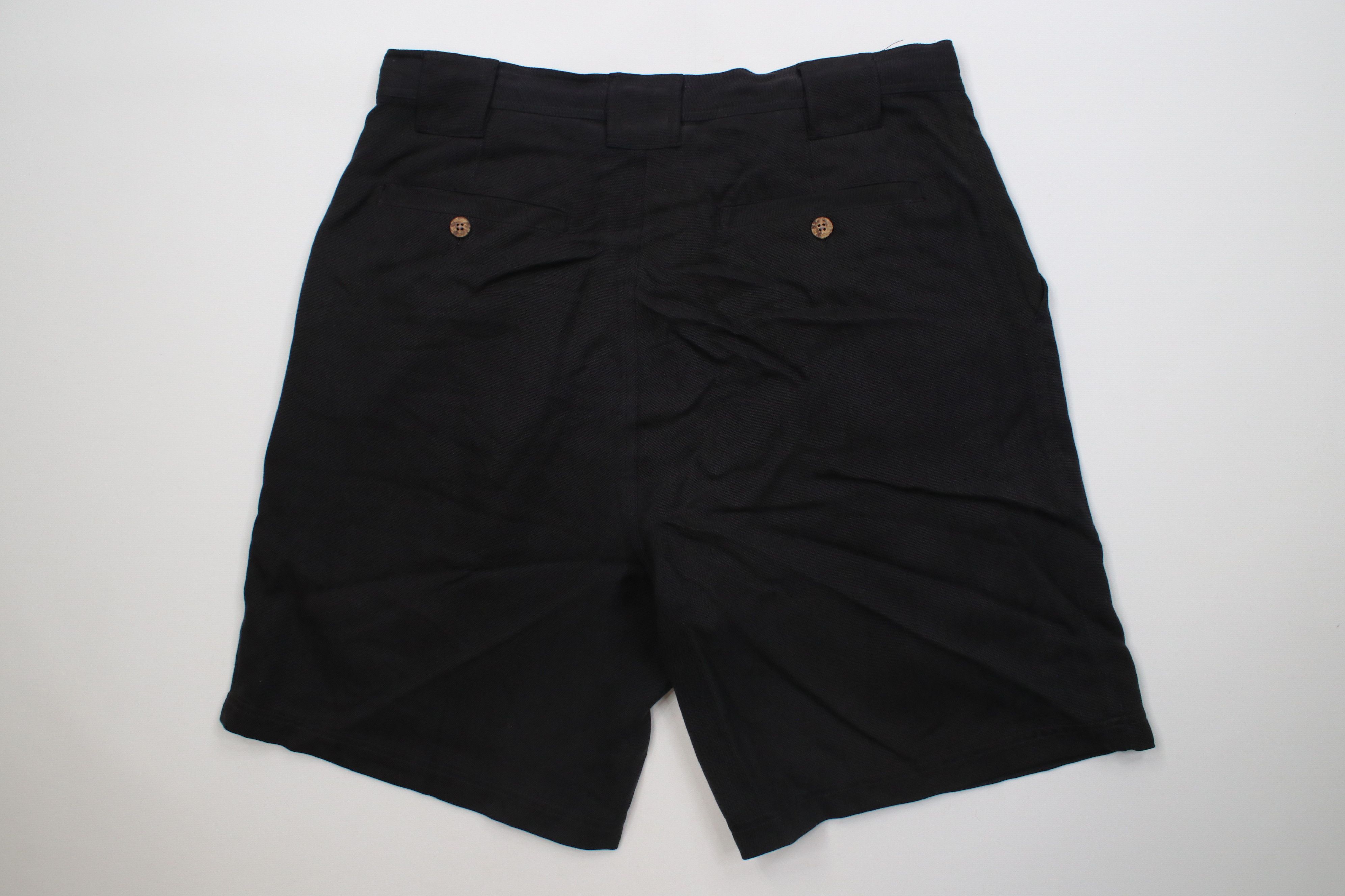 Tommy Bahama Vintage 90s Y2K Tommy Bahama Above Knee Chino Shorts Black Size US 34 / EU 50 - 8 Thumbnail