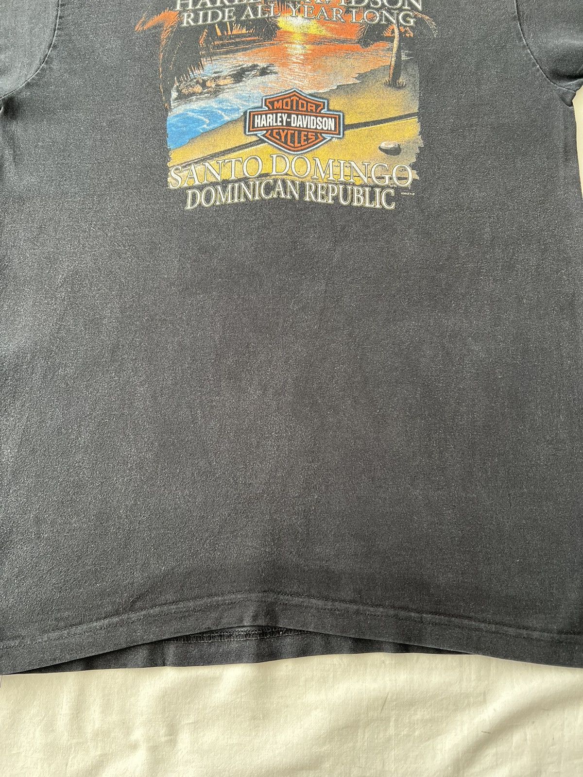Harley Davidson Vintage 2005 Harley Davidson Fire Flame Motor Black T-shirt Size US L / EU 52-54 / 3 - 19 Thumbnail