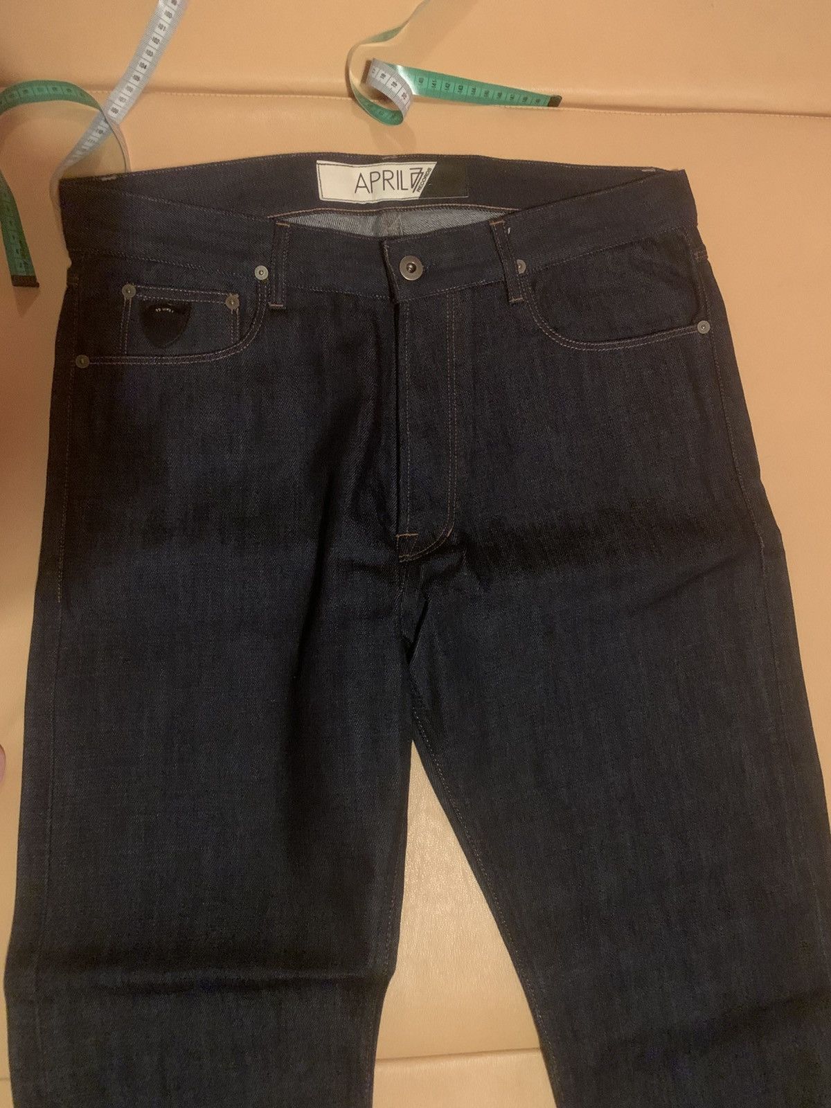 April 77 “RARE” selvedge jeans model Nation 35/34 Size US 35 - 2 Thumbnail