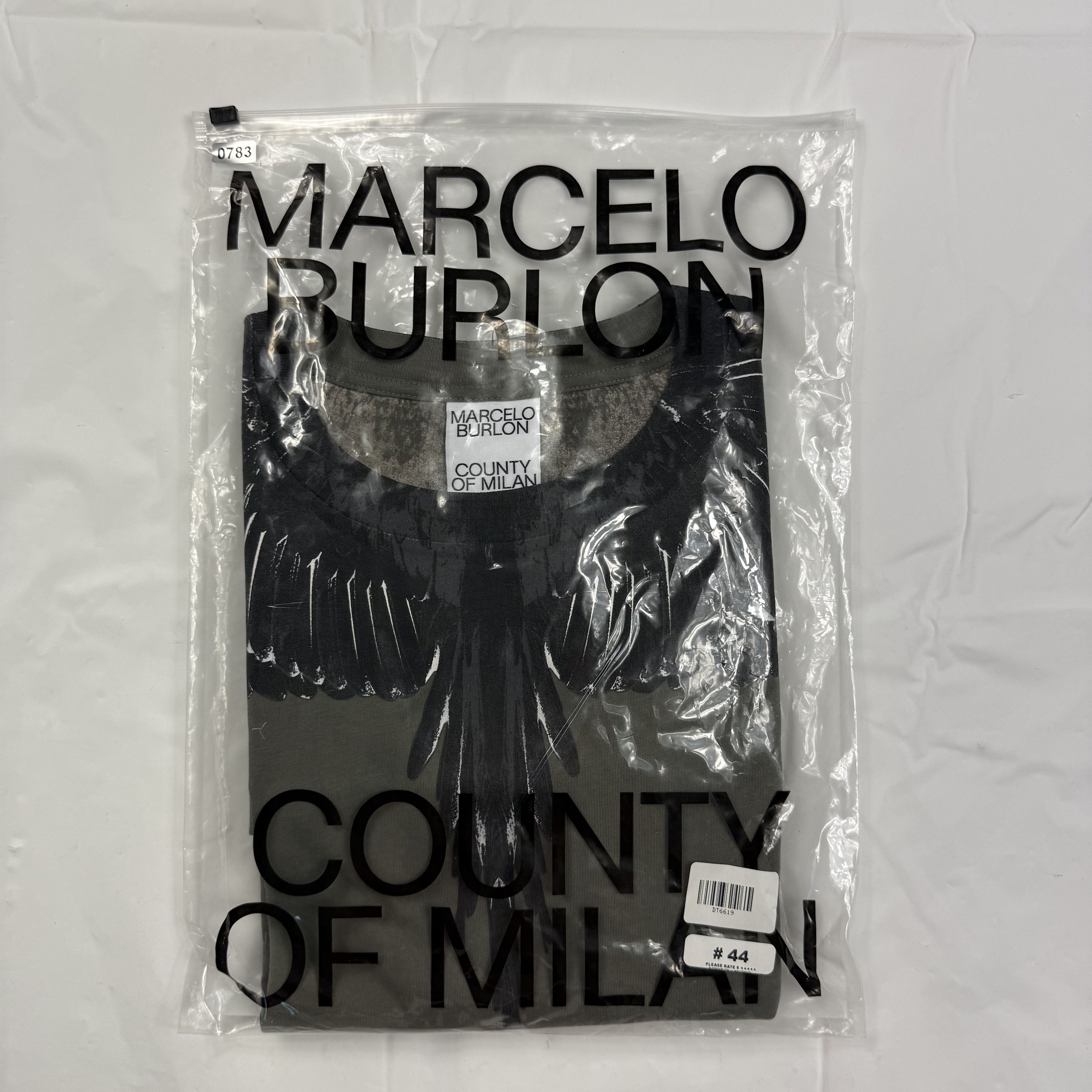 Marcelo Burlon Marcelo Burlon County of Milan Olive Green Wingspan T-Shirt Size US L / EU 52-54 / 3 - 6 Thumbnail