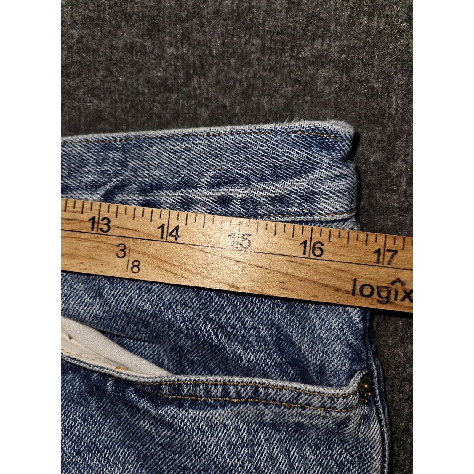 CO Lauren Jeans Co Ralph Lauren Jeans Womens 12 Blue High Rise Tapered Denim Jeans Size 34" / US 12 / IT 48 - 3 Thumbnail