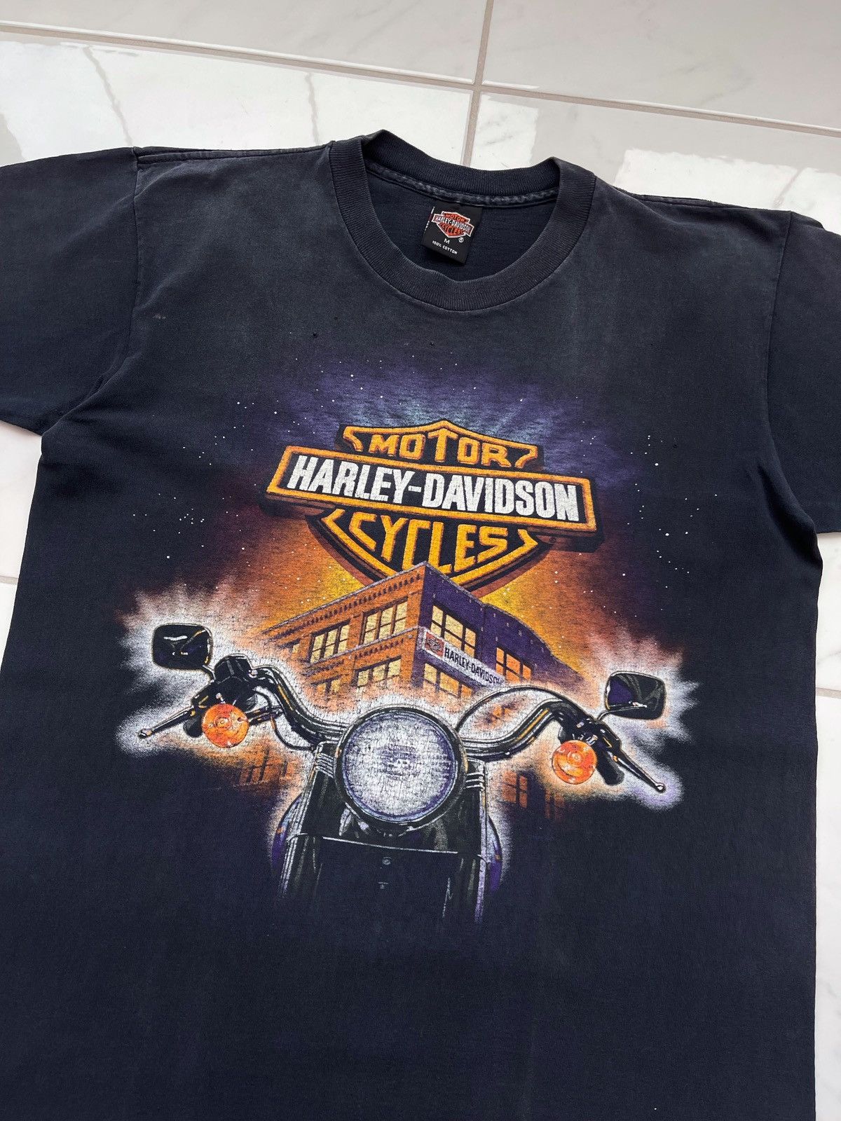 Harley Davidson × Vintage Vintage 1996’s Hardy Davidson Daytona Beach Florida Tee USA Size US M / EU 48-50 / 2 - 2 Thumbnail