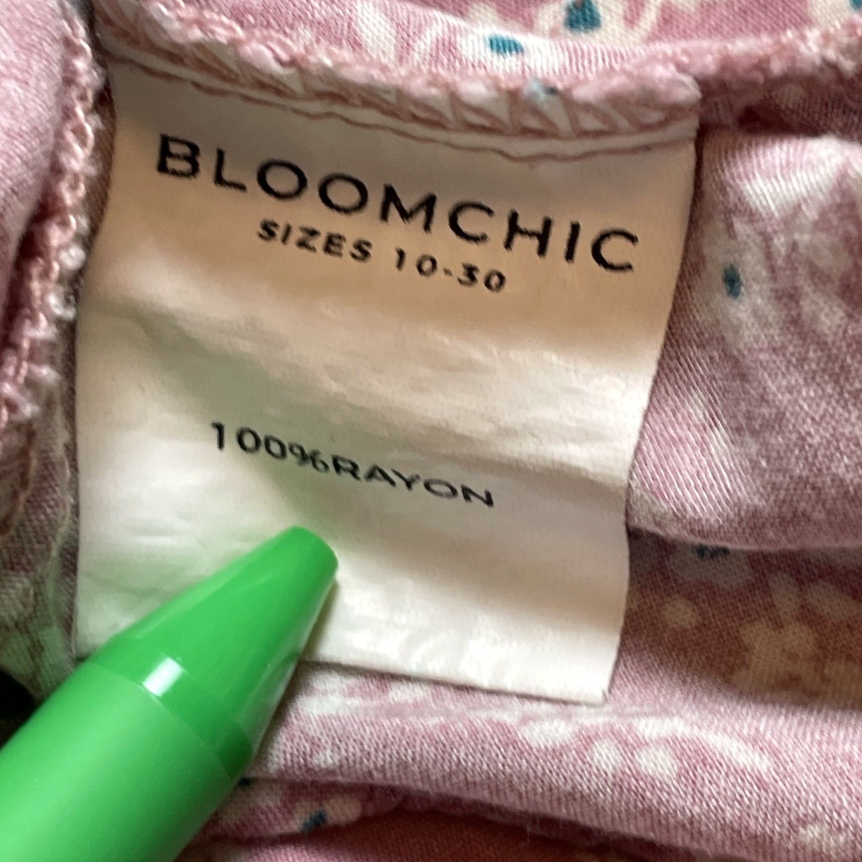 Vintage Bloomchic Blouse Shirt Short Sleeve Floral Pink Flutter Button V-Neck 18-20 Boho Bohemian Womens Size XXL / US 16-18 / IT 52-54 - 5 Thumbnail