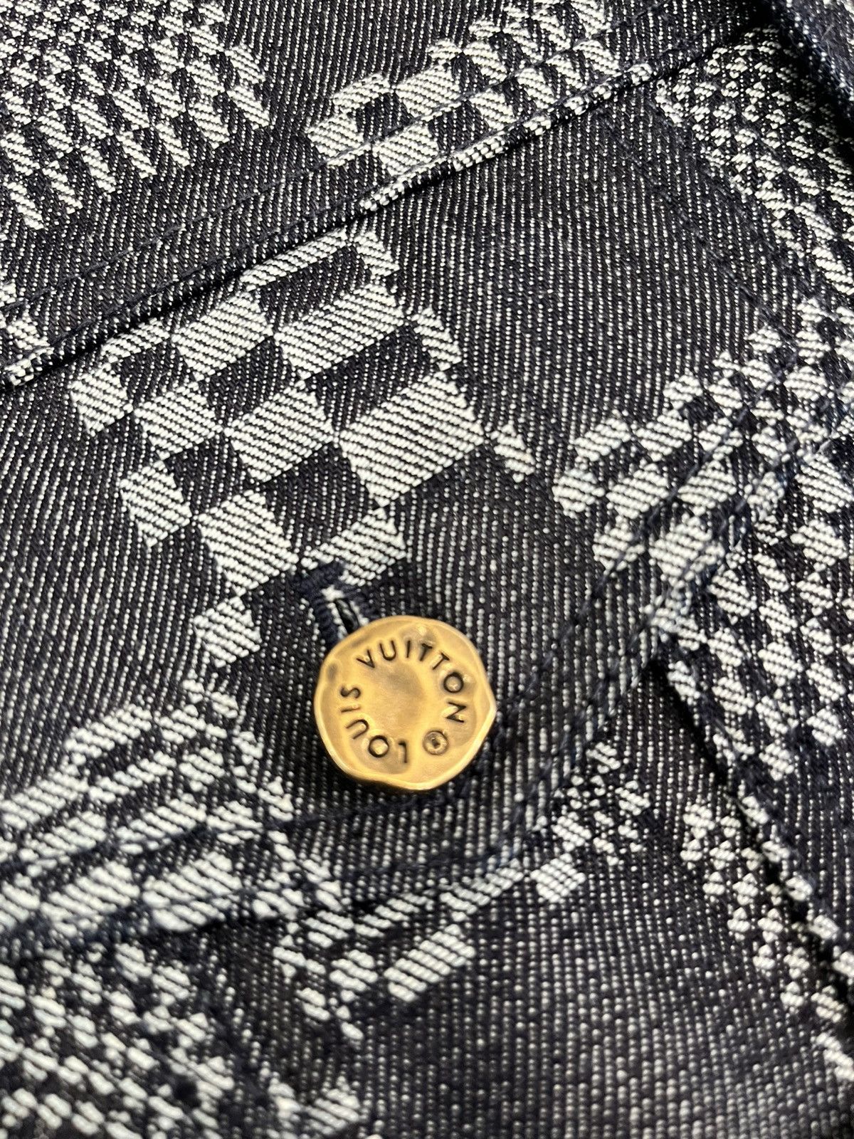 Louis Vuitton Louis Vuitton Damien Distorted Denim Jacket Size US M / EU 48-50 / 2 - 9 Thumbnail
