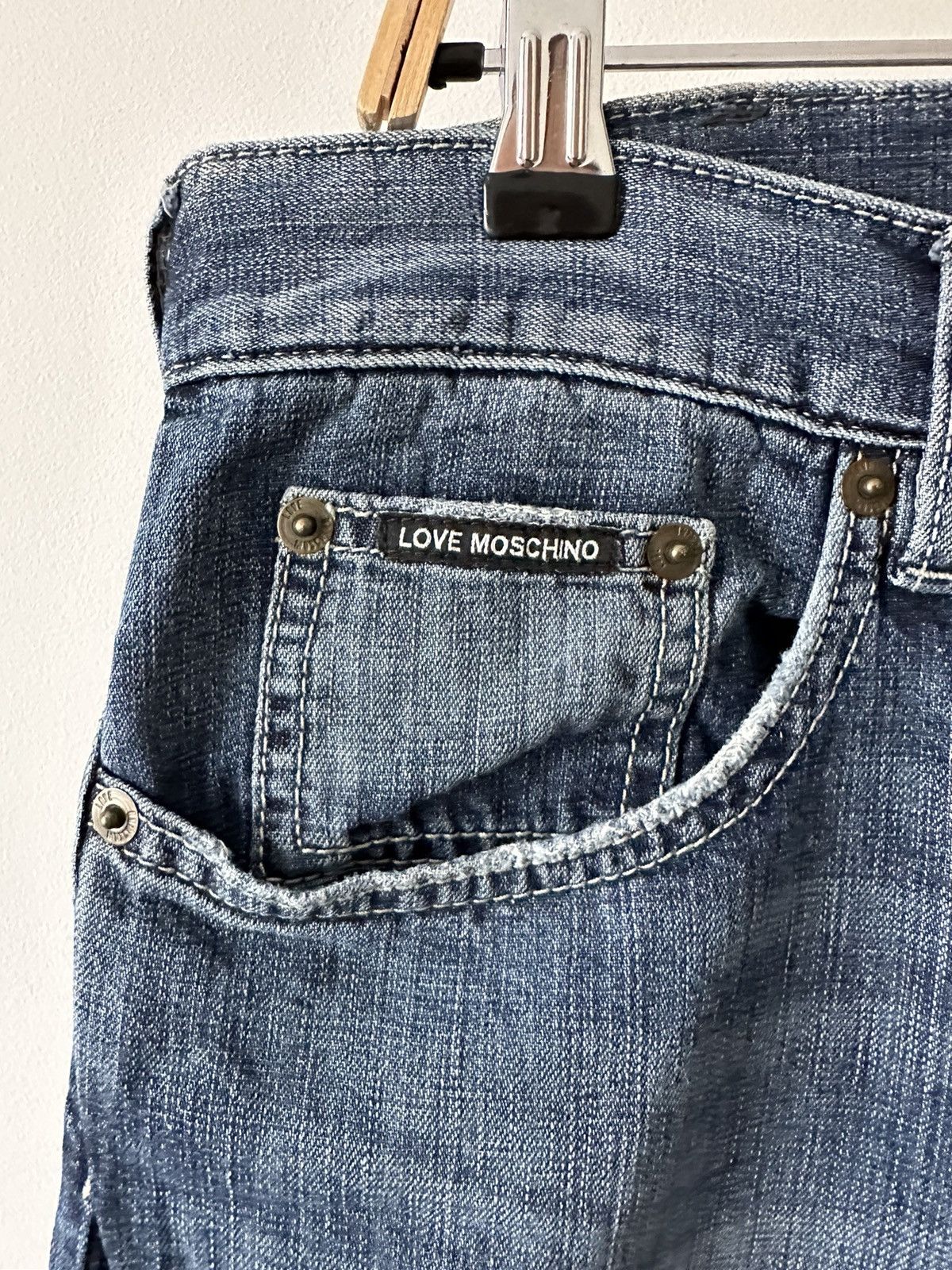 Moschino Love Moschino Linen Cotton Blend denim jeans pants trousers Size US 33 - 3 Thumbnail