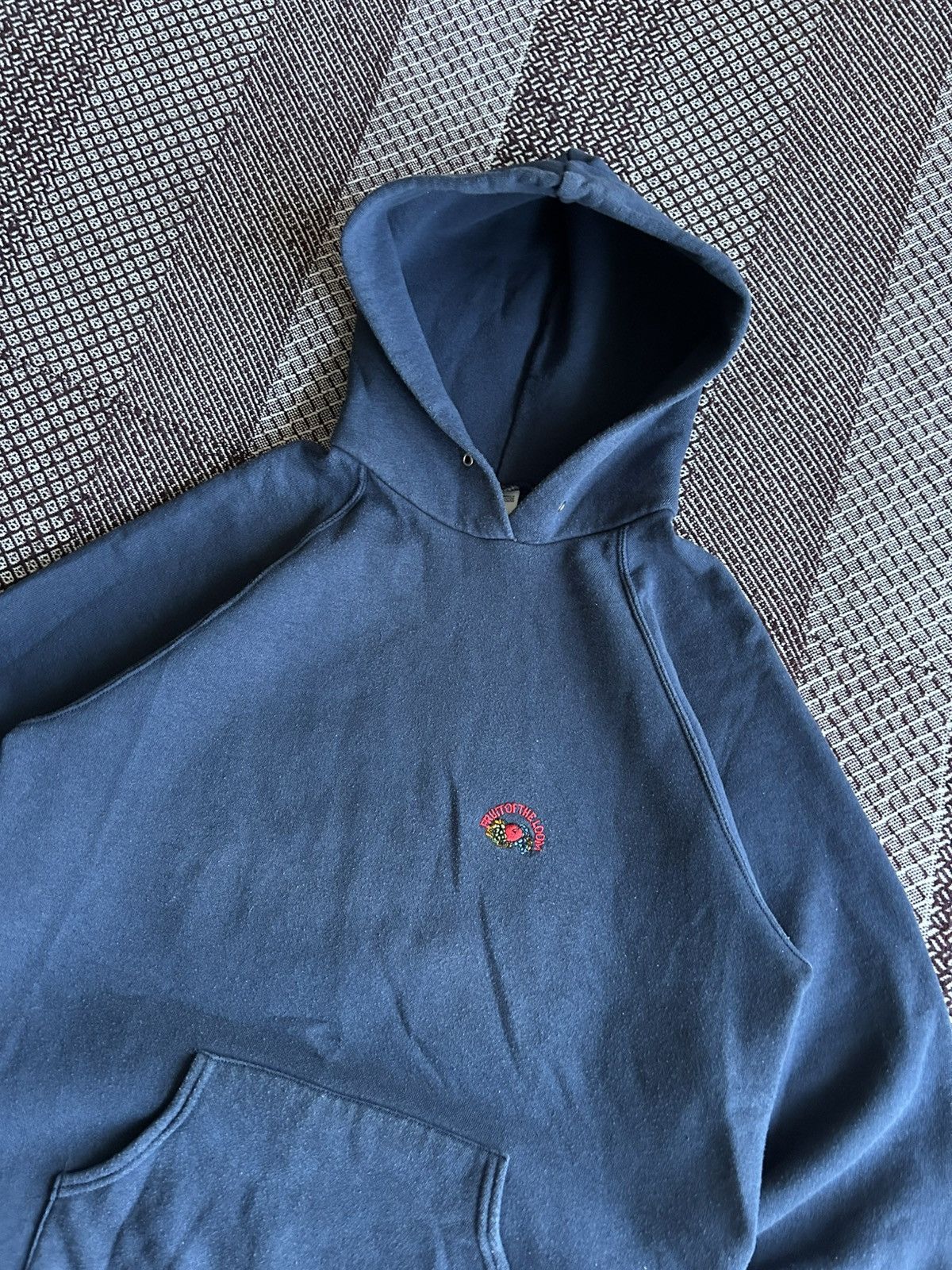Fruit Of The Loom Vintage Blank FOTL Hoodie Made In USA Streetwear Size Medium Size US M / EU 48-50 / 2 - 3 Thumbnail