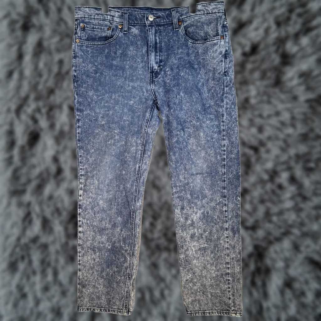 Levi's VINTAGE Levis 541 Jeans Mens 34x32 Blue Acid Wash Athletic Taper Stretch Denim Zip Fly Size US 34 / EU 50 - 1 Thumbnail