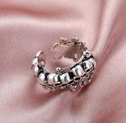 Other Mini Skulls Adjustable Punk Gothic Retro Unisex Ring Size ONE SIZE - 2 Thumbnail