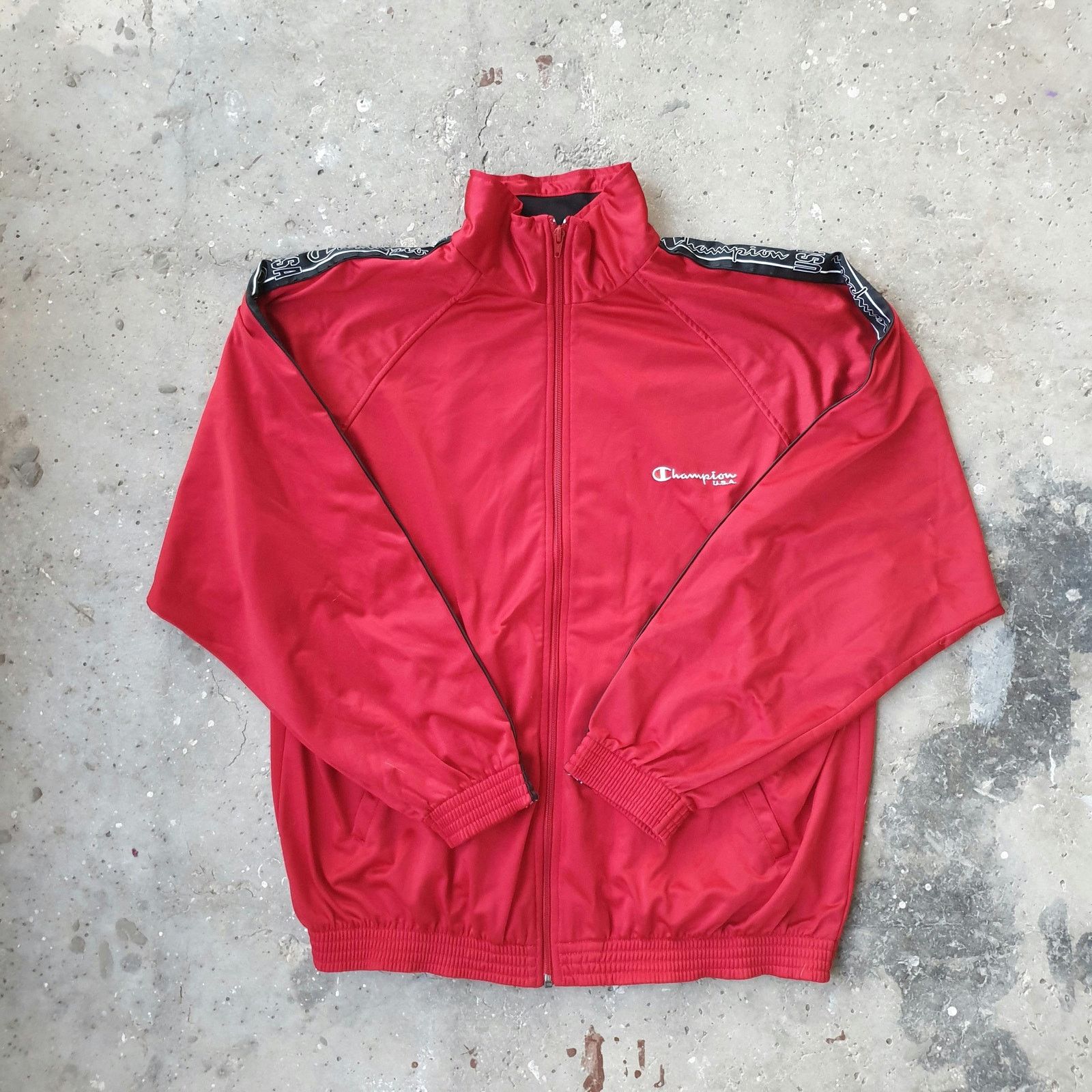 Champion Champion Track Top Zip Up Jacket in Red Size US XL / EU 56 / 4 - 1 Thumbnail