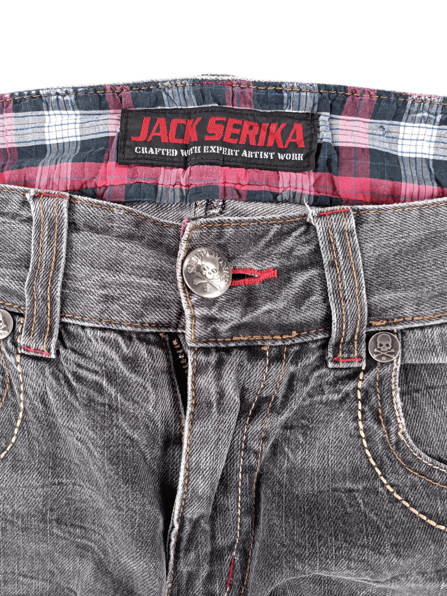 FLARED Jack Serika Embroidery Angel Wing Denim