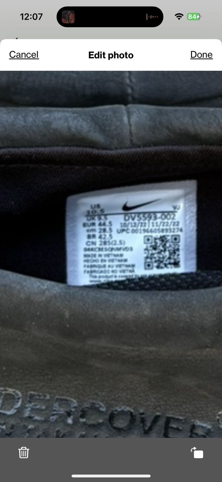 Nike × Undercover Undercover X Nike Moc flow Size US 10.5 / EU 43-44 - 6 Thumbnail