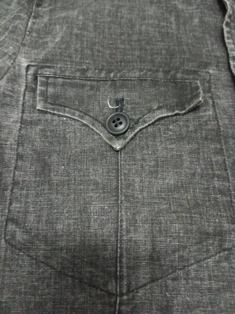 Japanese Brand Rare 🔴 291295 = Homme Button Up Shell Linen Jacket Size US L / EU 52-54 / 3 - 8 Thumbnail