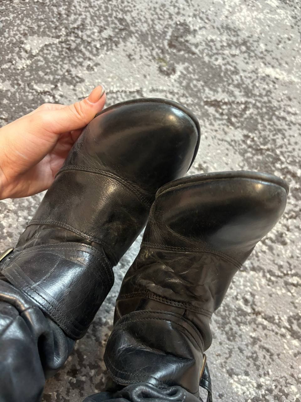 Designer × Vintage Vintage Y2K Woman Boots Heel Leather style boots Size US 8 / IT 38 - 8 Thumbnail