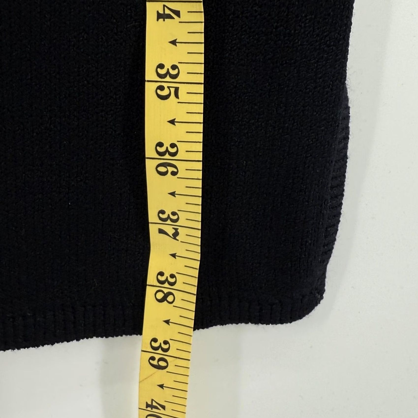 St. John VINTAGE St John Dress Womens Small Knit Puff Sleeve Neiman Marcus 70s Retro Black Wool Long Sleeve Size S / US 4 / IT 40 - 7 Thumbnail