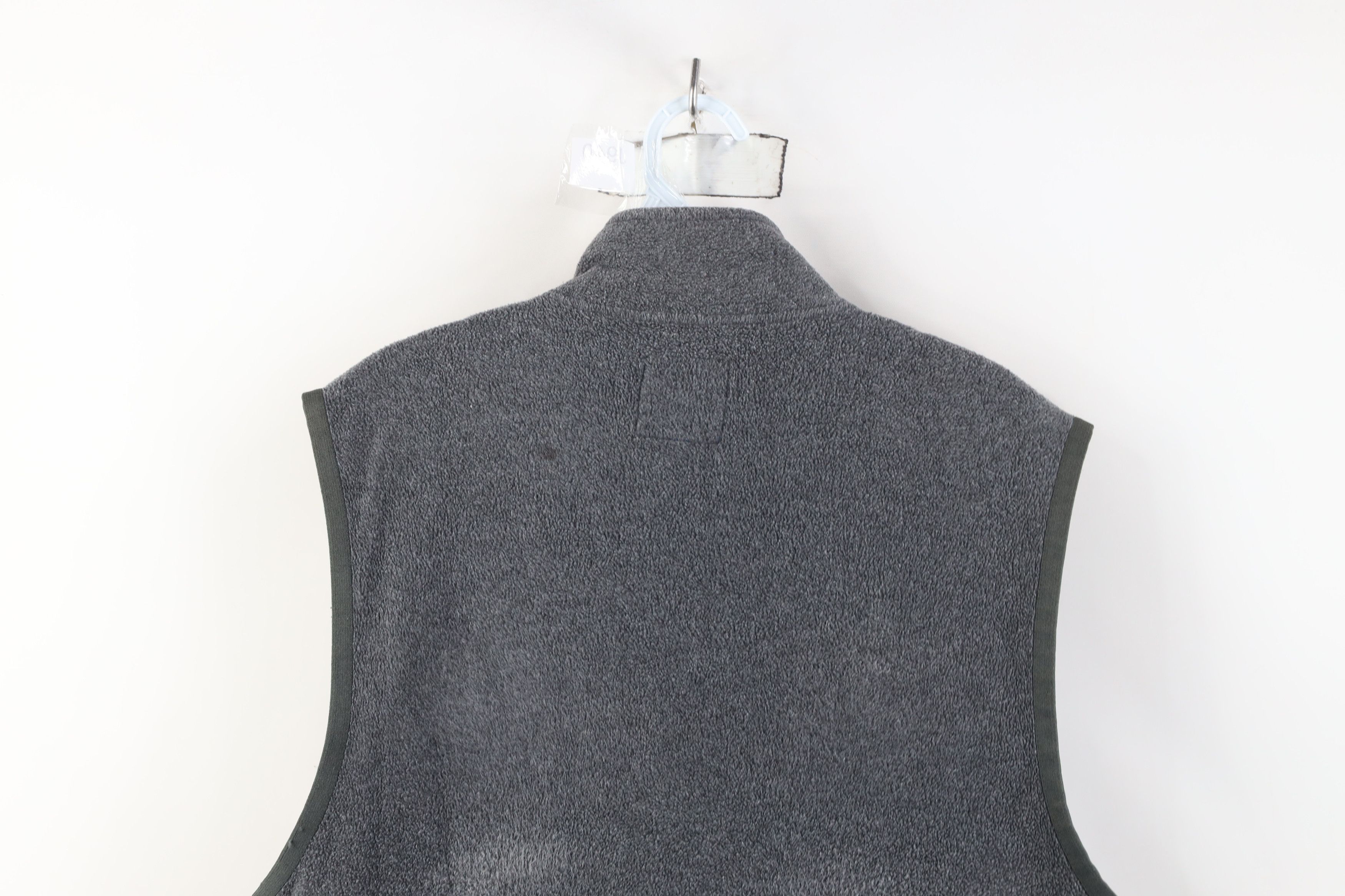 Gap Vintage 90s Gap Blank Full Zip Fleece Vest Jacket Gray Size US M / EU 48-50 / 2 - 14 Thumbnail