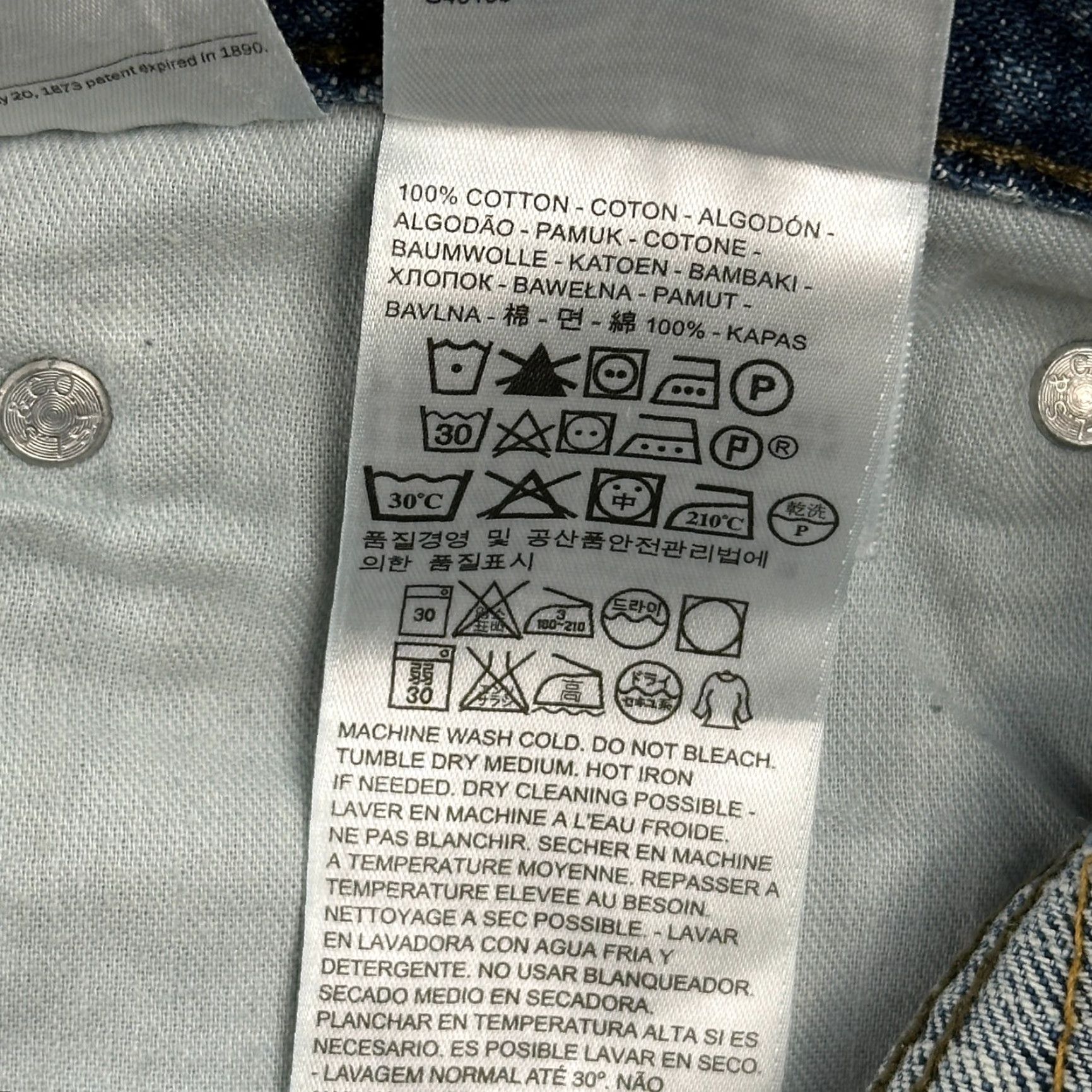 Levi's Levis Jeans Mens 34x34 Medium Wash Denim Straight Fit Distressed Casual Size US 34 / EU 50 - 7 Thumbnail