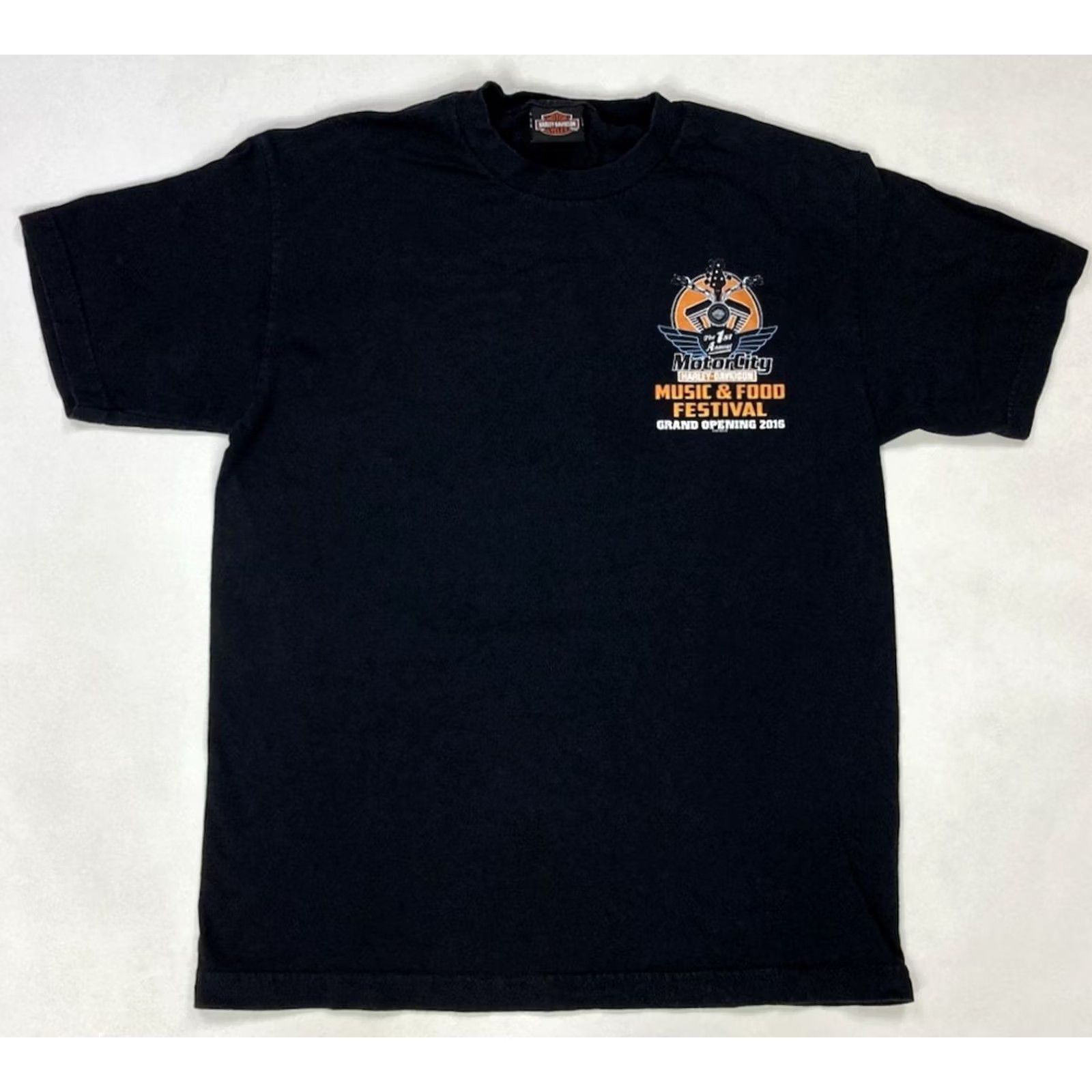 Harley Davidson Harley-Davidson T-Shirt Men Medium Black Logo City Motorcycle Graphic Print Crew Neck Short Sleeve Size US M / EU 48-50 / 2 - 3 Thumbnail