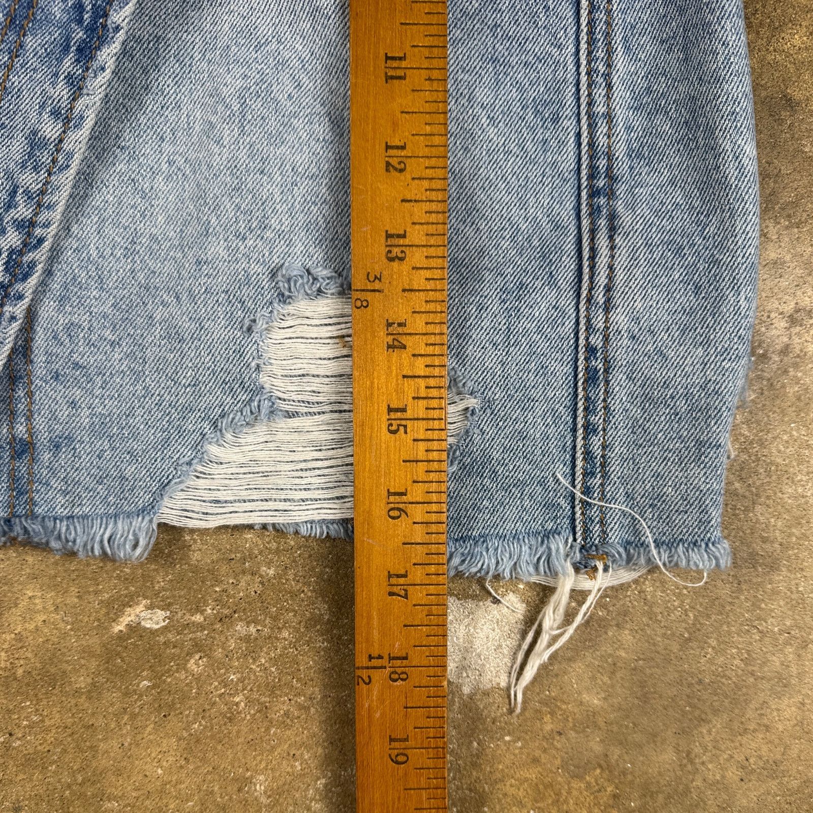 Free People Free People Parker Wrap Mini Skirt Women’s 25 Distressed Size 25" / US 0 / IT 36 - 9 Thumbnail