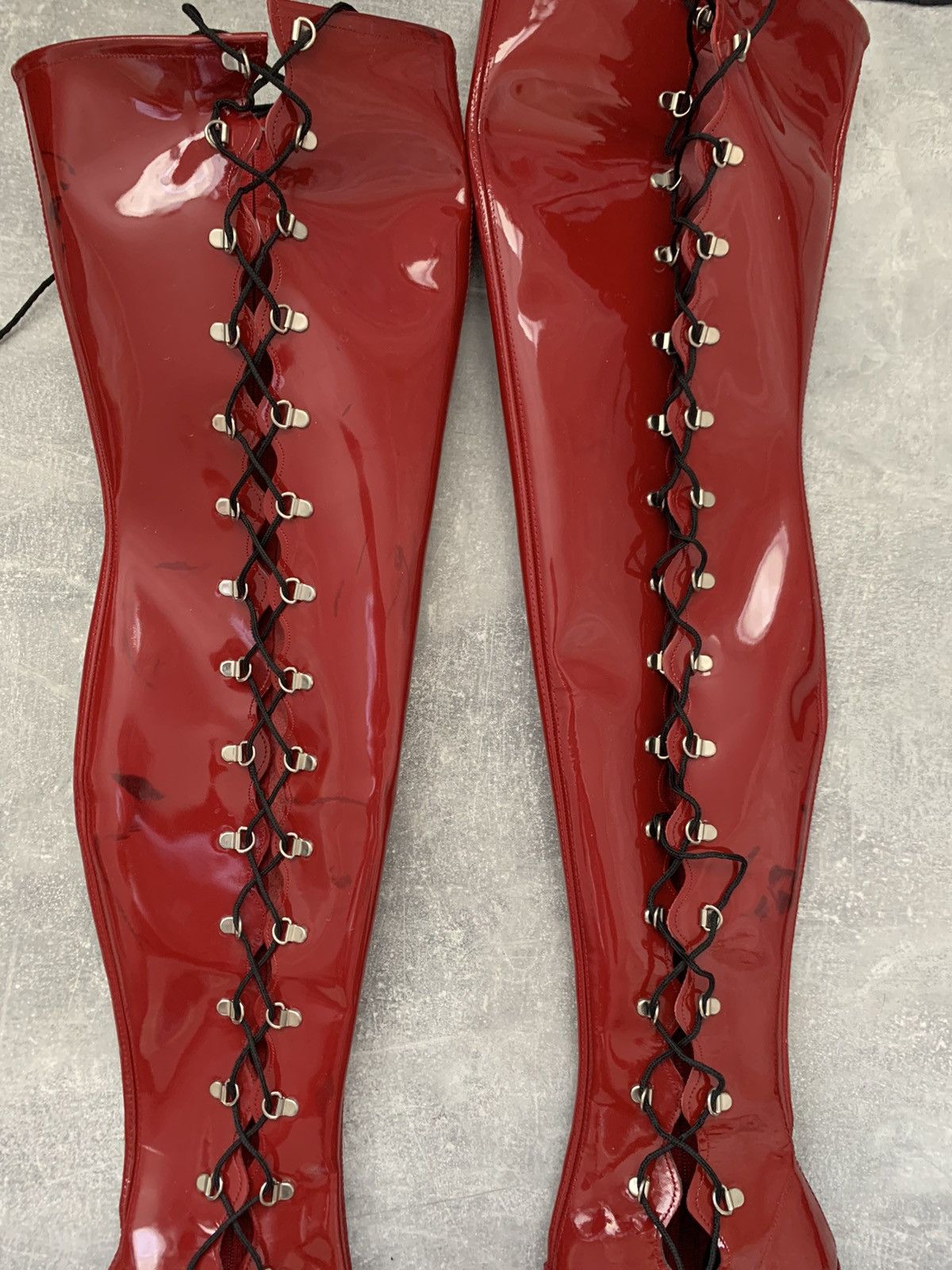 Japanese Brand Women's Biker Cowboy Boots Gothic High Heel Motorcycle style Size US 7 / IT 37 - 11 Thumbnail