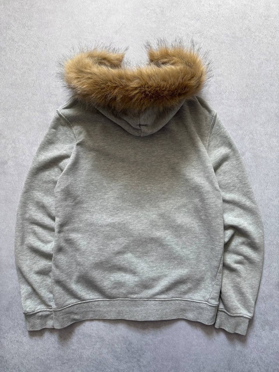 H&M Y2K Zipper Fur Hoodie Jacket Basic Gray Size US M / EU 48-50 / 2 - 7 Thumbnail