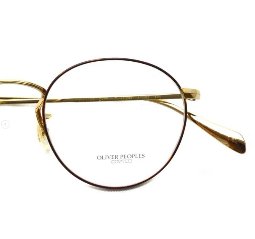 Oliver Peoples 47mm ~ Antique Gold ~ OLIVER PEOPLES COLERIDGE OPTICAL Size ONE SIZE - 5 Thumbnail