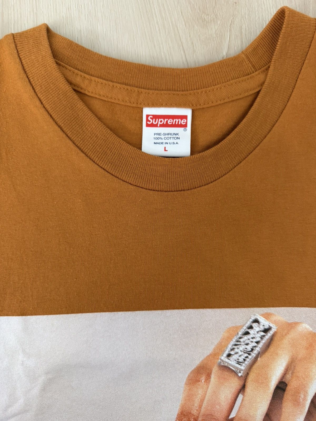 Supreme Supreme SS20 Cherries Tee Burnt Orange Size US L / EU 52-54 / 3 - 5 Thumbnail