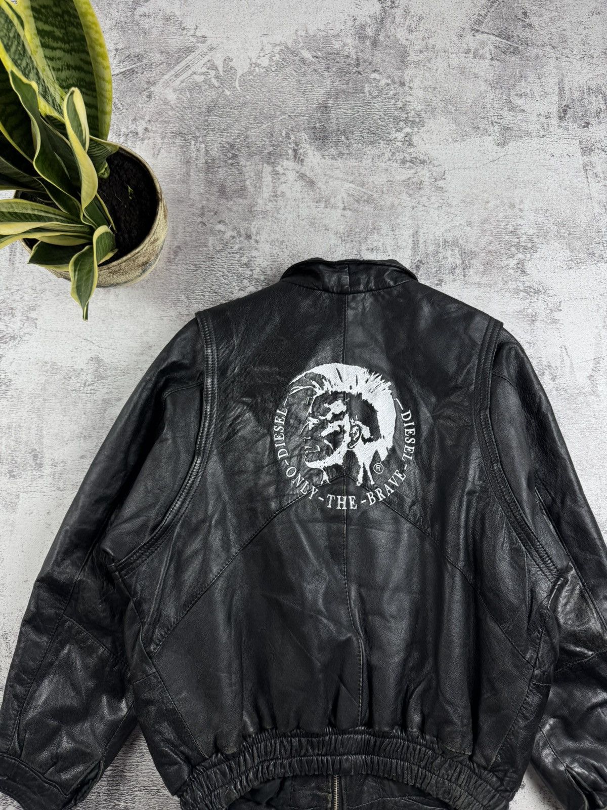 DIESEL Y2K 80s 90s Skin USA Aviator MA1 Bomber Jacket Coat