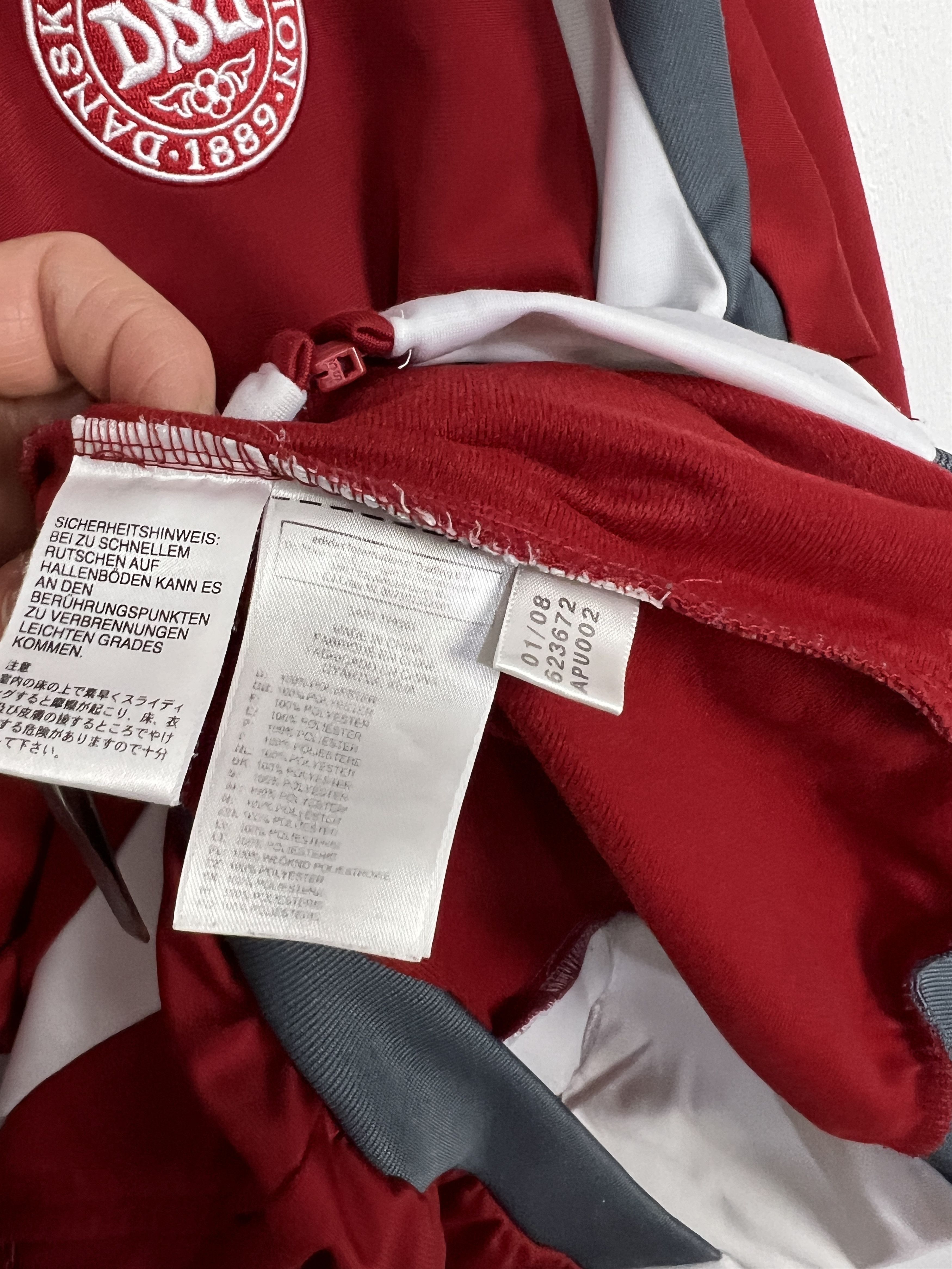 Adidas Denmark Football National Team Jacket Soccer Track Top Size US M / EU 48-50 / 2 - 8 Thumbnail