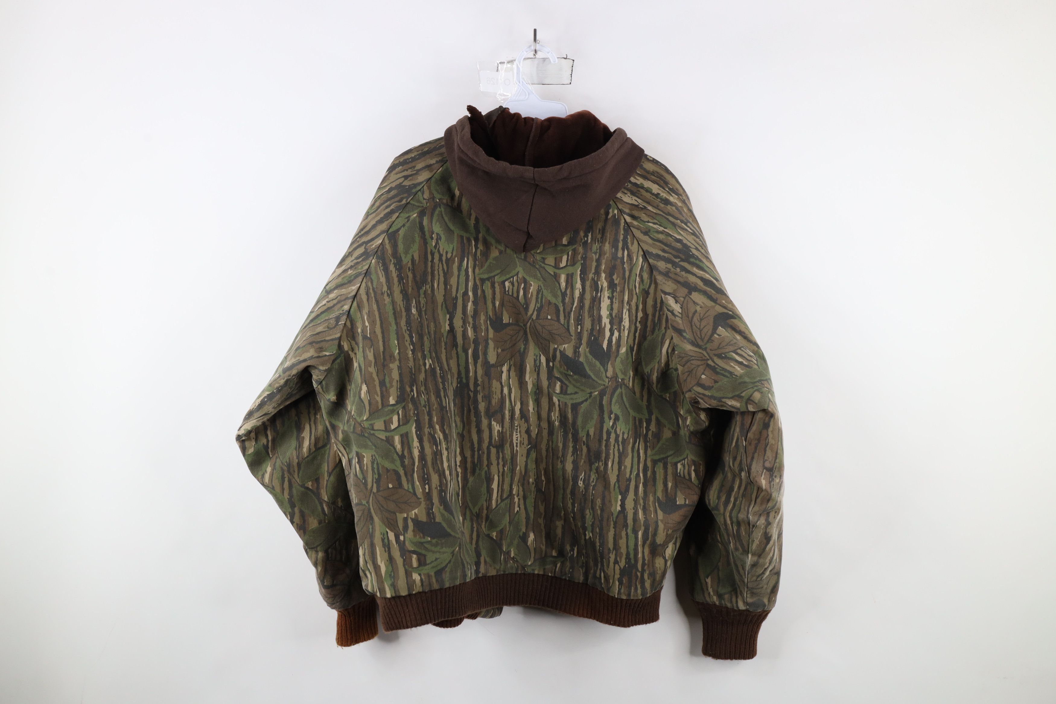 Vintage Vintage 80s 90s Duxbak Camouflage Hooded Bomber Jacket Size US L / EU 52-54 / 3 - 11 Thumbnail