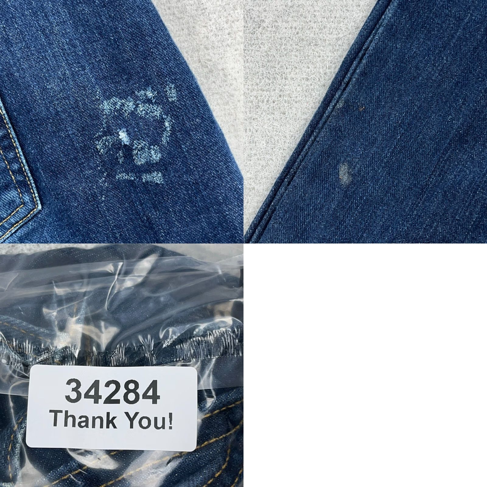Harley Davidson Harley-Davidson Jeans Men 46x36 Slim Boot Cut Dark Wash USA Made Denim 5-Pocket Solid Blue MCM Images Size US 30 / EU 46 - 10 Thumbnail