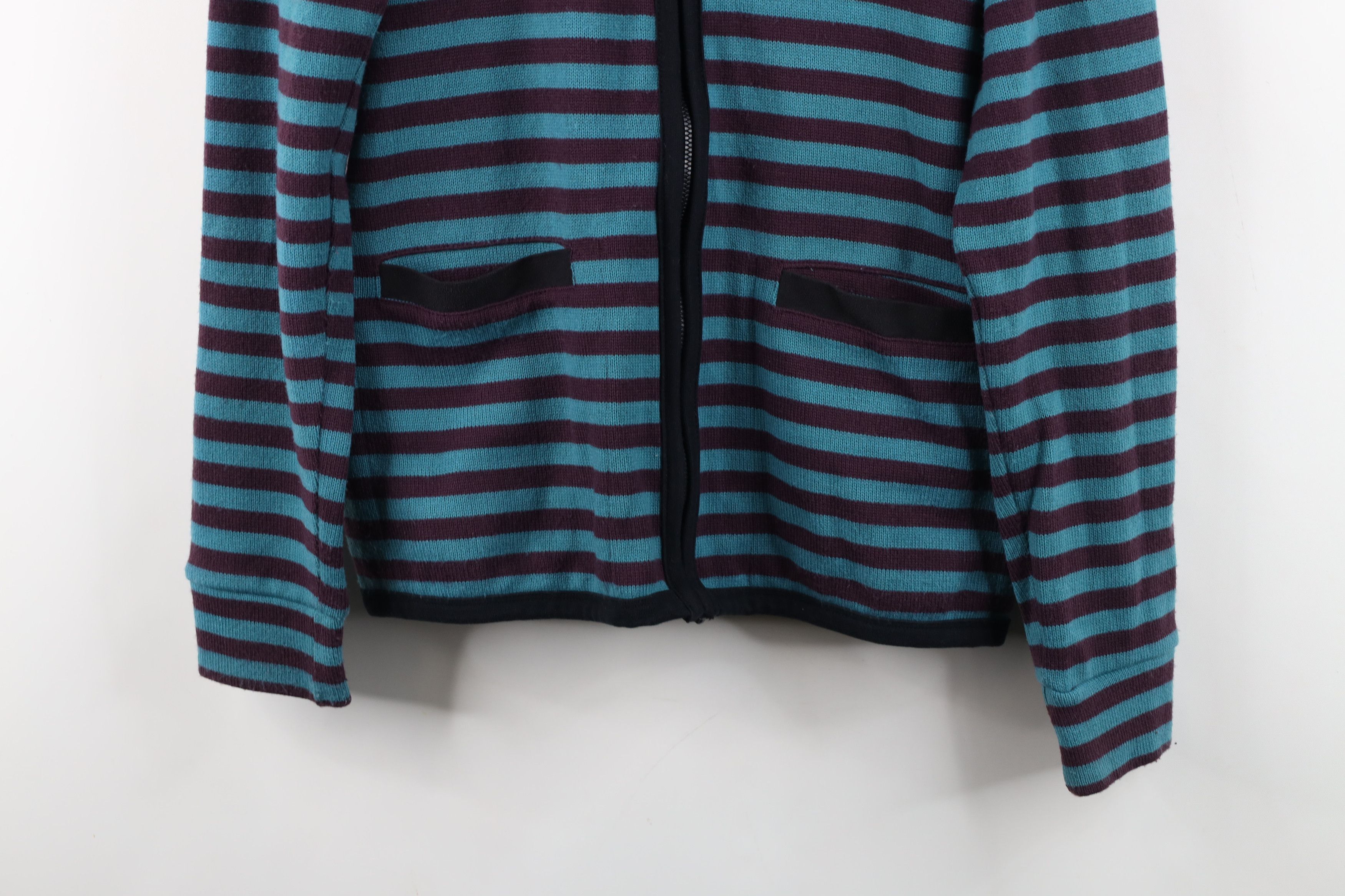 Vintage Vintage 90s Streetwear Wool Blend Knit Full Zip Hoodie Size M / US 6-8 / IT 42-44 - 3 Thumbnail