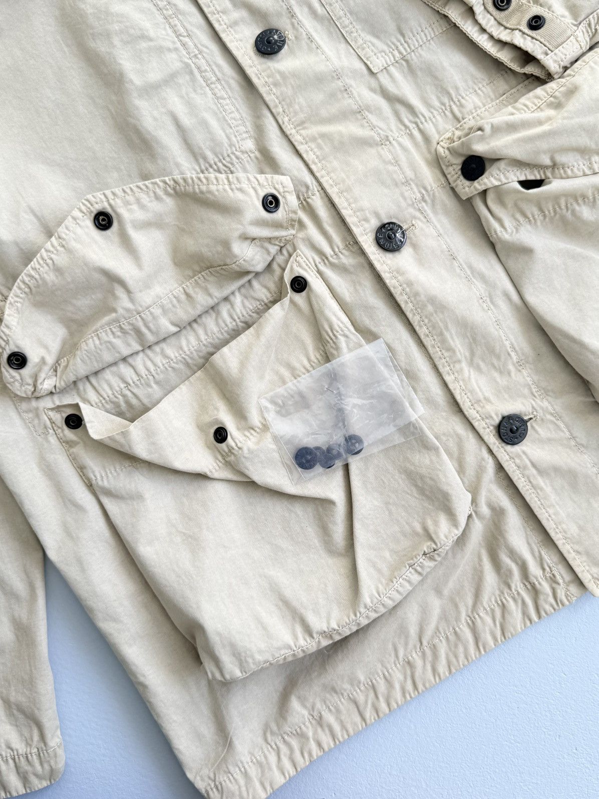 Stone Island Stone Island Tela Smerigliata Garment Dyed Jacket Pocket Size US L / EU 52-54 / 3 - 12 Thumbnail