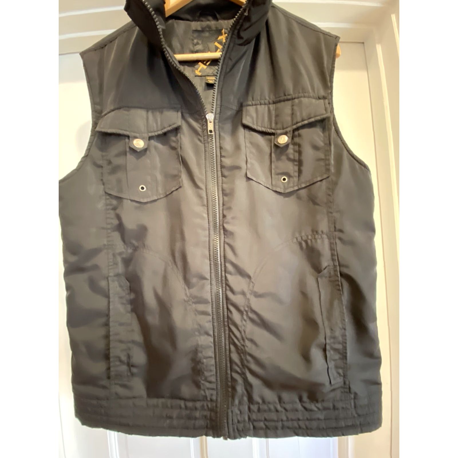 Vintage Mens Medium Helix Black Vest Ski Casual Polyester M Size US M / EU 48-50 / 2 - 5 Thumbnail