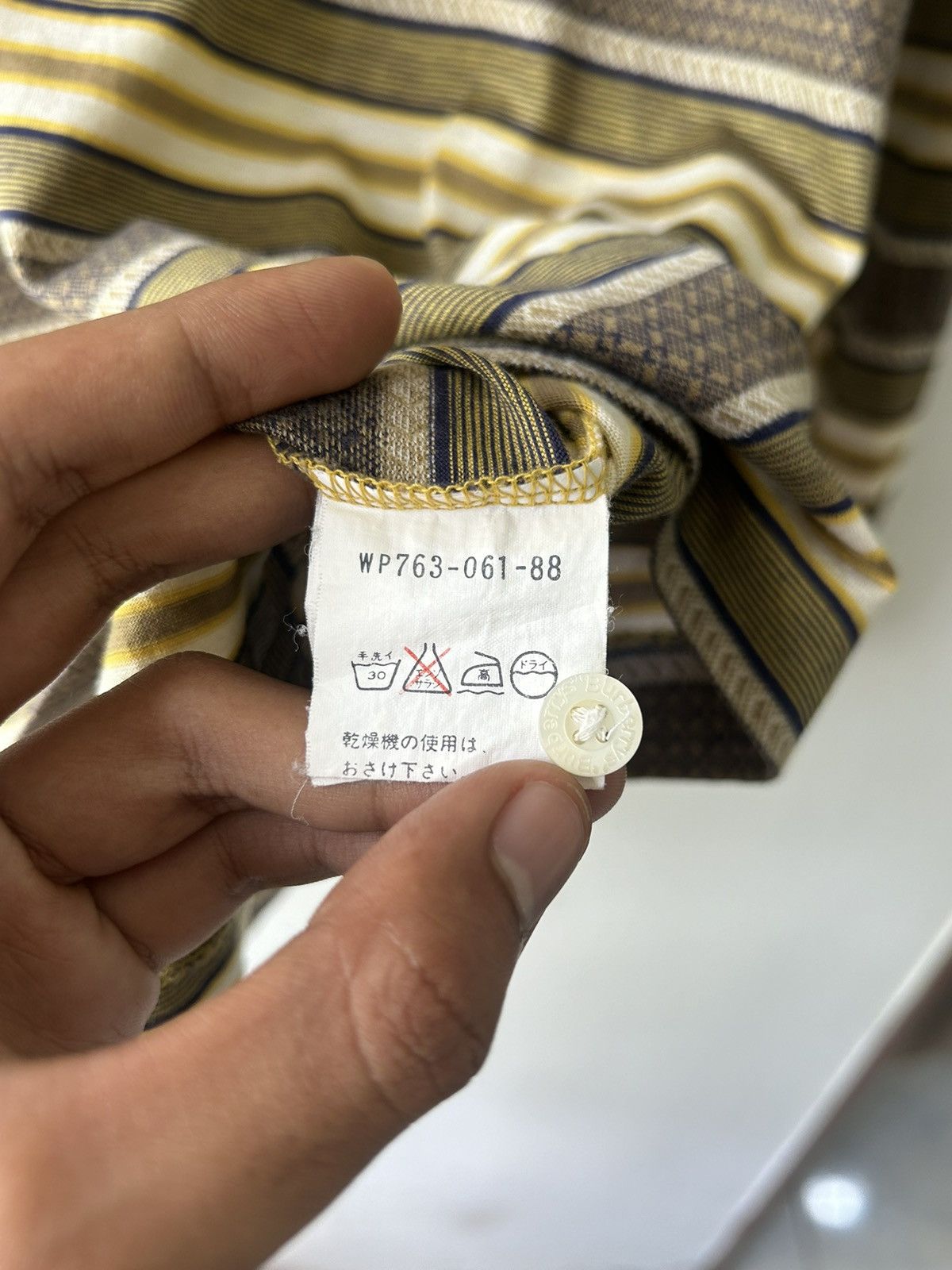 Burberry 1990s Burberrys Pocket Stripes Shirt Size US L / EU 52-54 / 3 - 8 Thumbnail