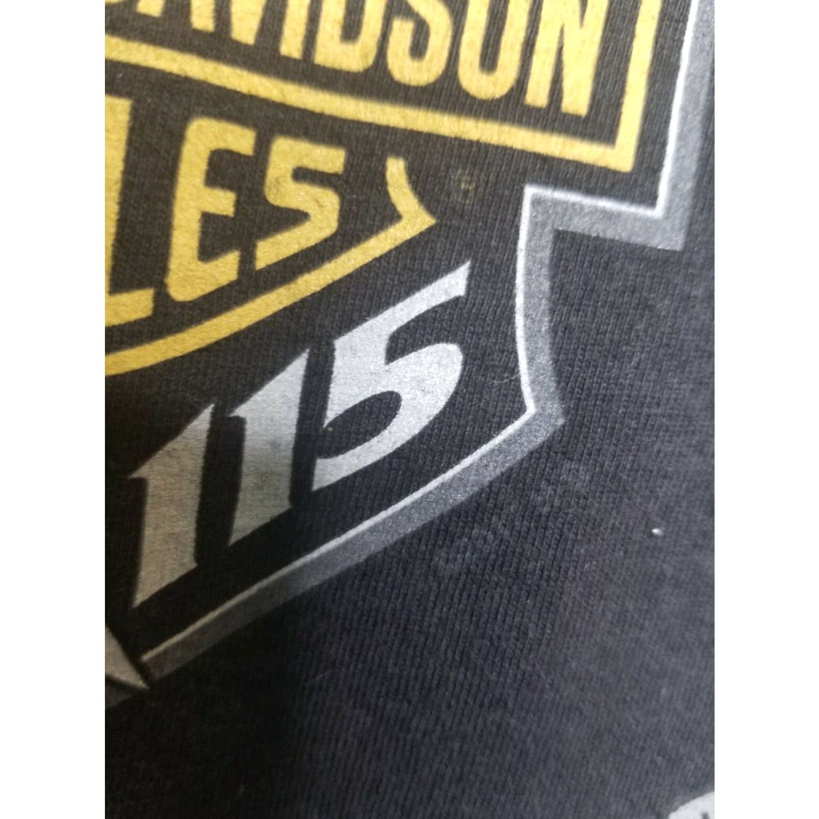 Harley Davidson Harley-Davidson T-Shirt Mens Large Black 115 Years Brotherhood Clermont FL 2017 Graphic Print Crew Neck Short Sleeve Shirt Mens Size US L / EU 52-54 / 3 - 4 Thumbnail
