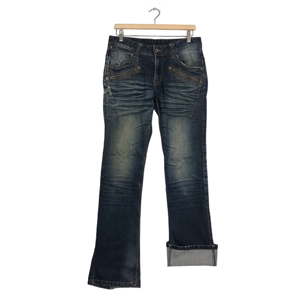 Japanese Brand 🔥90’s NICOLE CLUB FOR MEN BOW CUT DENIM JEANS ISSEY MIYAKE Size US 30 / EU 46 - 10 Thumbnail