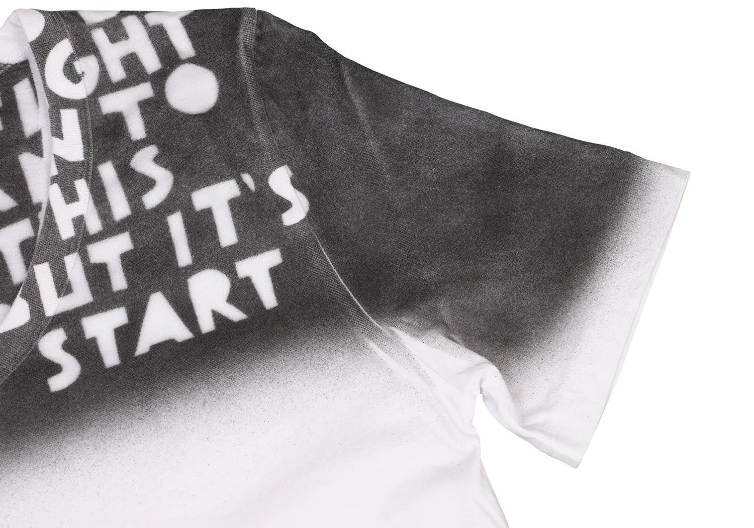 Maison Margiela Gradient Aids T-Shirt in Black and White, Size S Size US S / EU 44-46 / 1 - 4 Thumbnail