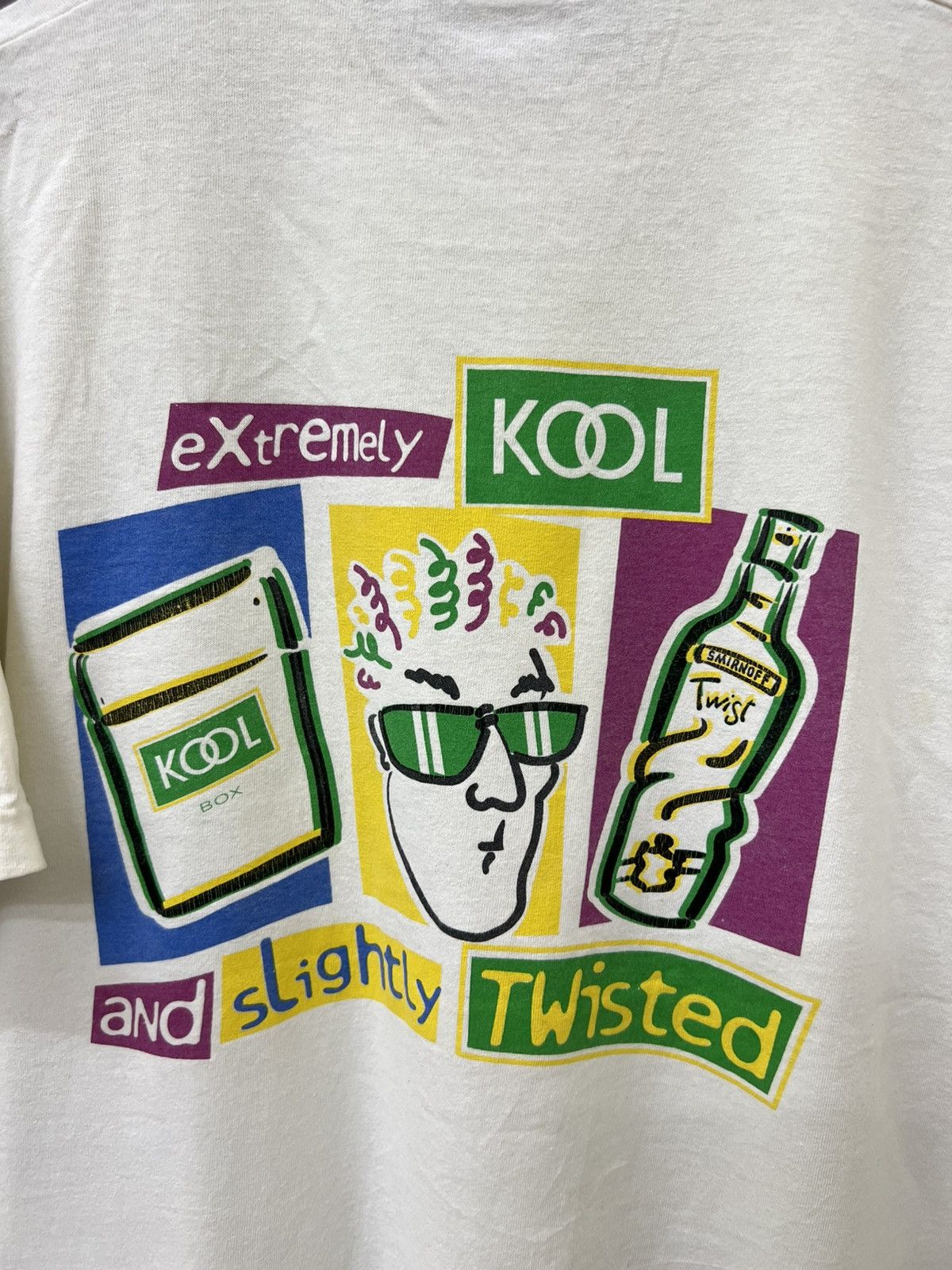 Fruit Of The Loom Vintage 90s Thrashed Faded Mardi Grass Kool Box Cigarettes Size US XL / EU 56 / 4 - 5 Thumbnail