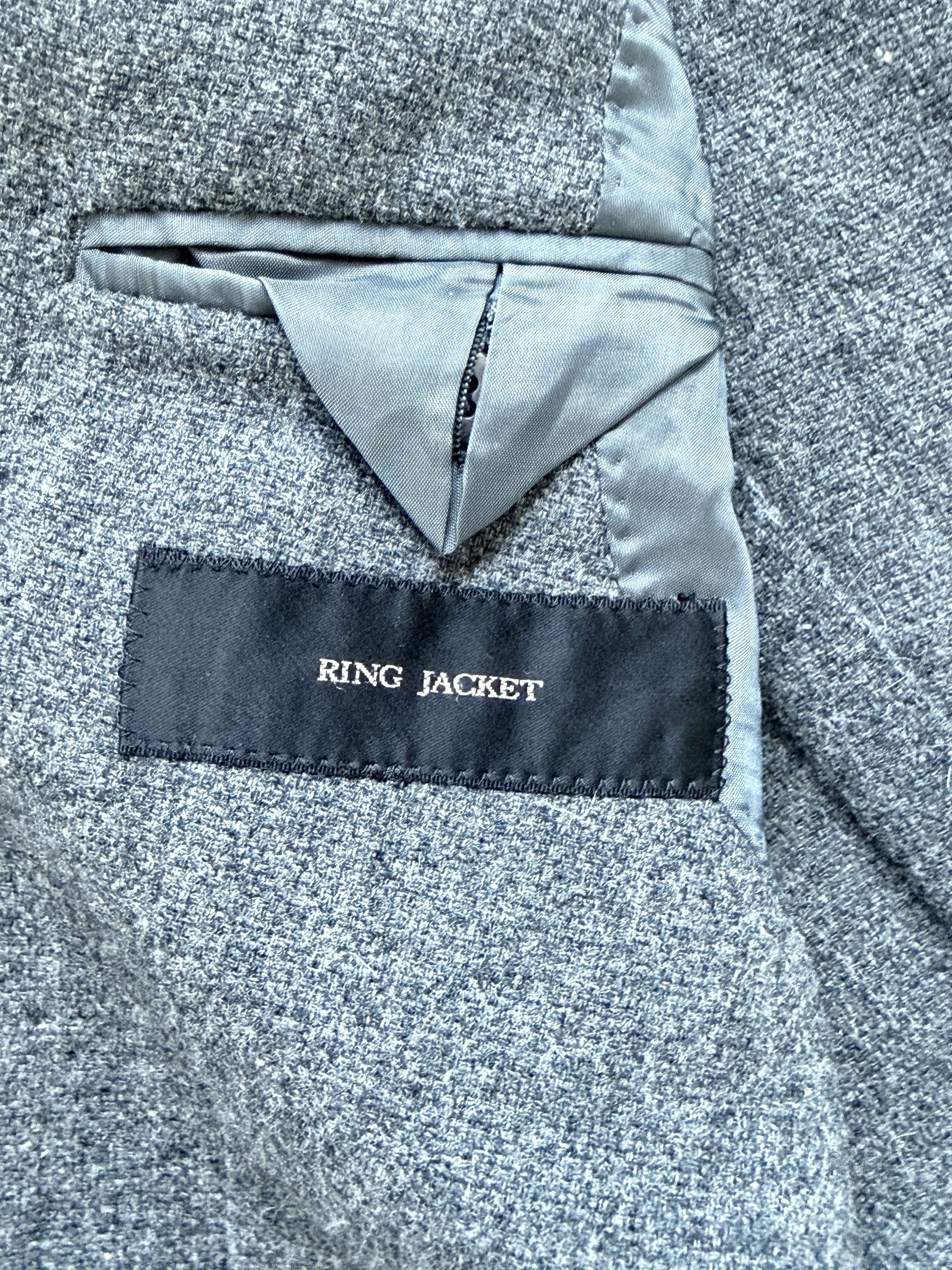 Ring Jacket Ring Jacket Mens Balloon Wool Japan Made 3 buttons Jacket Size 42S - 16 Thumbnail